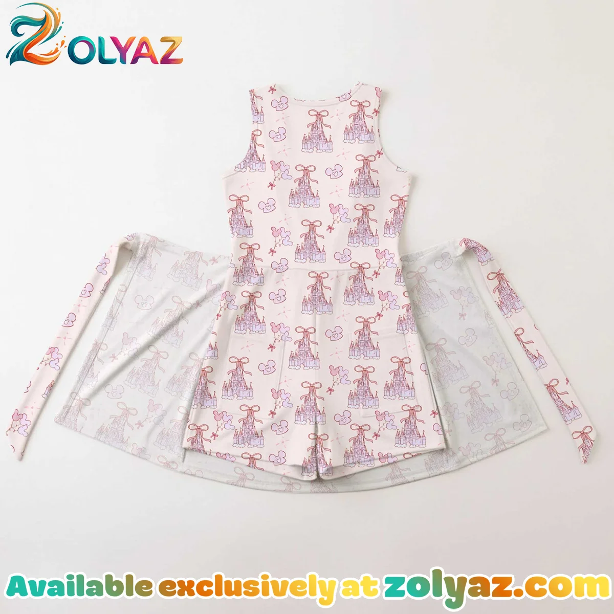 Girls Mickey Coquette Athletic Dress - Tennis Dress Skirt, Family Matching Disney Outfit Girls Mickey Coquette Athletic Dress - Tennis Dress Skirt, Family Matching Disney Outfit