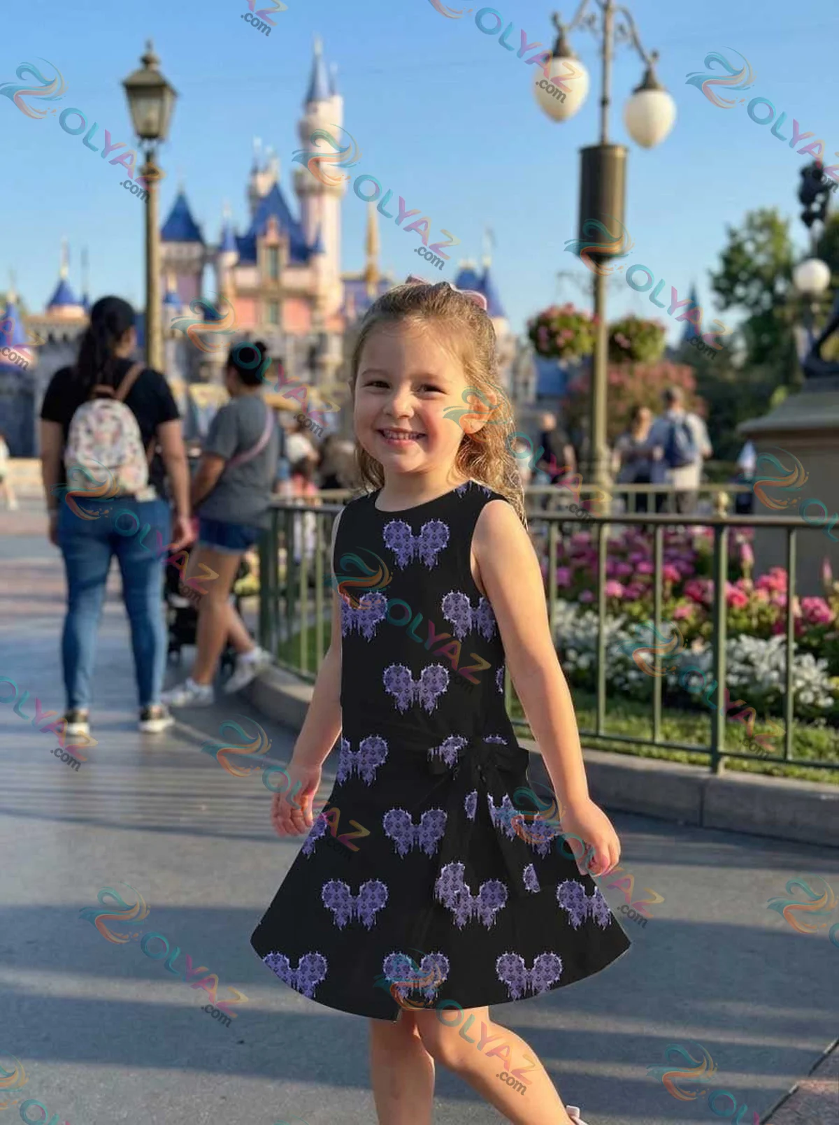 Girls Mickey Ears Pattern Athletic Dress - Tennis Dress Skirt, Family Matching Disney Outfit Girls Mickey Ears Pattern Athletic Dress - Tennis Dress Skirt, Family Matching Disney Outfit