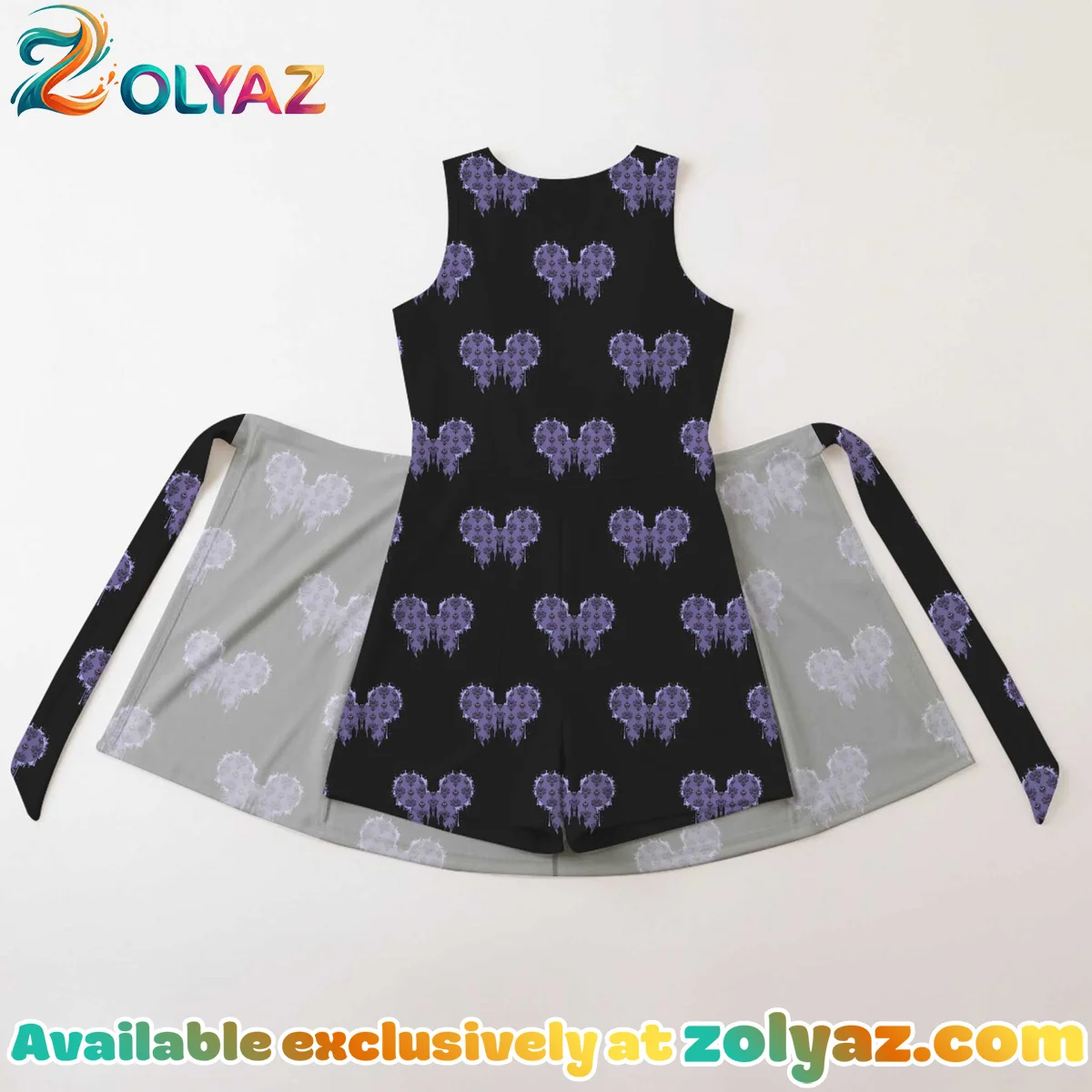 Girls Mickey Ears Pattern Athletic Dress - Tennis Dress Skirt, Family Matching Disney Outfit Girls Mickey Ears Pattern Athletic Dress - Tennis Dress Skirt, Family Matching Disney Outfit