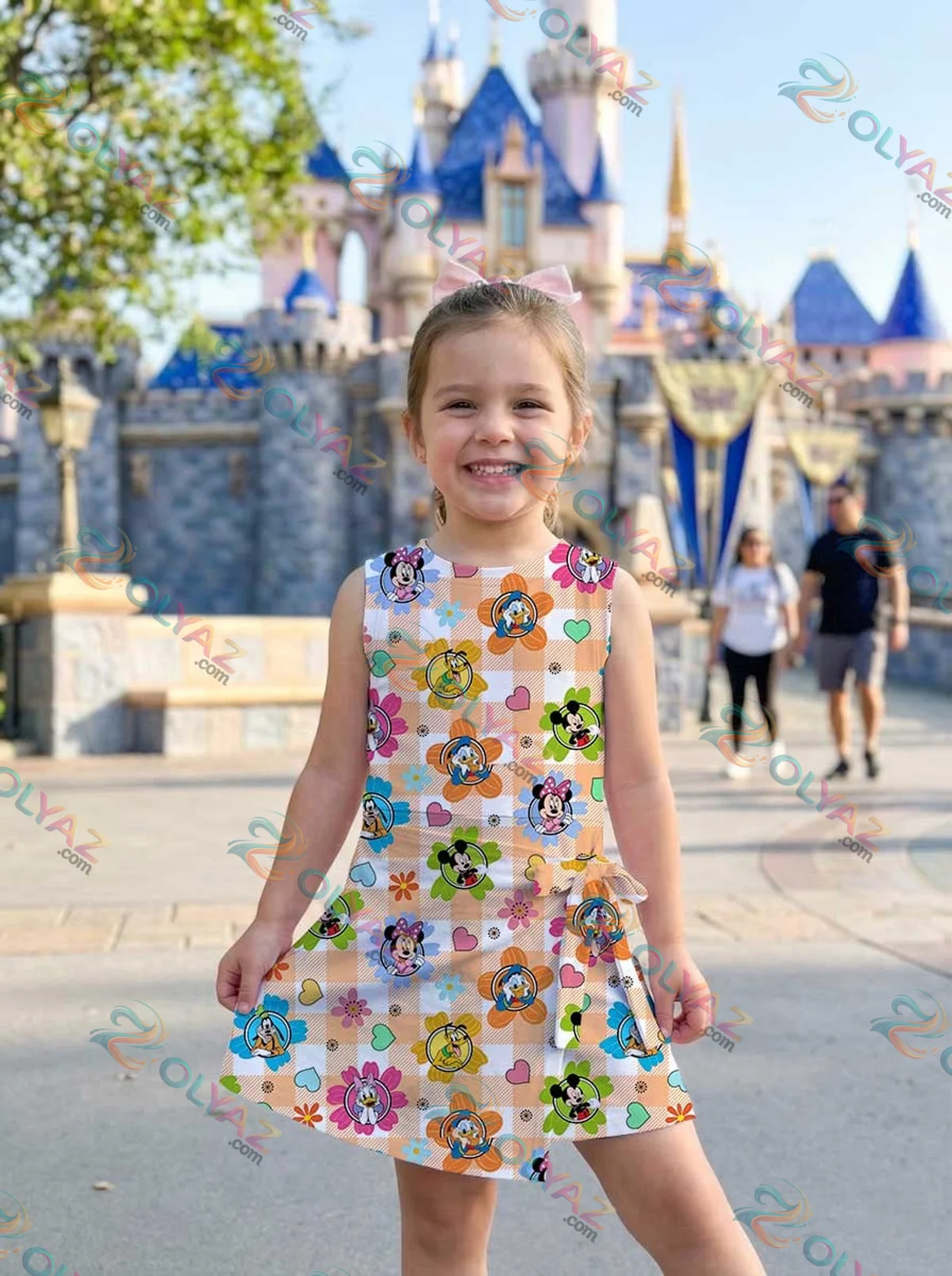 Girls Mickey Friends Floral Athletic Dress - Tennis Dress Skirt, Family Matching Disney Outfit Girls Mickey Friends Floral Athletic Dress - Tennis Dress Skirt, Family Matching Disney Outfit