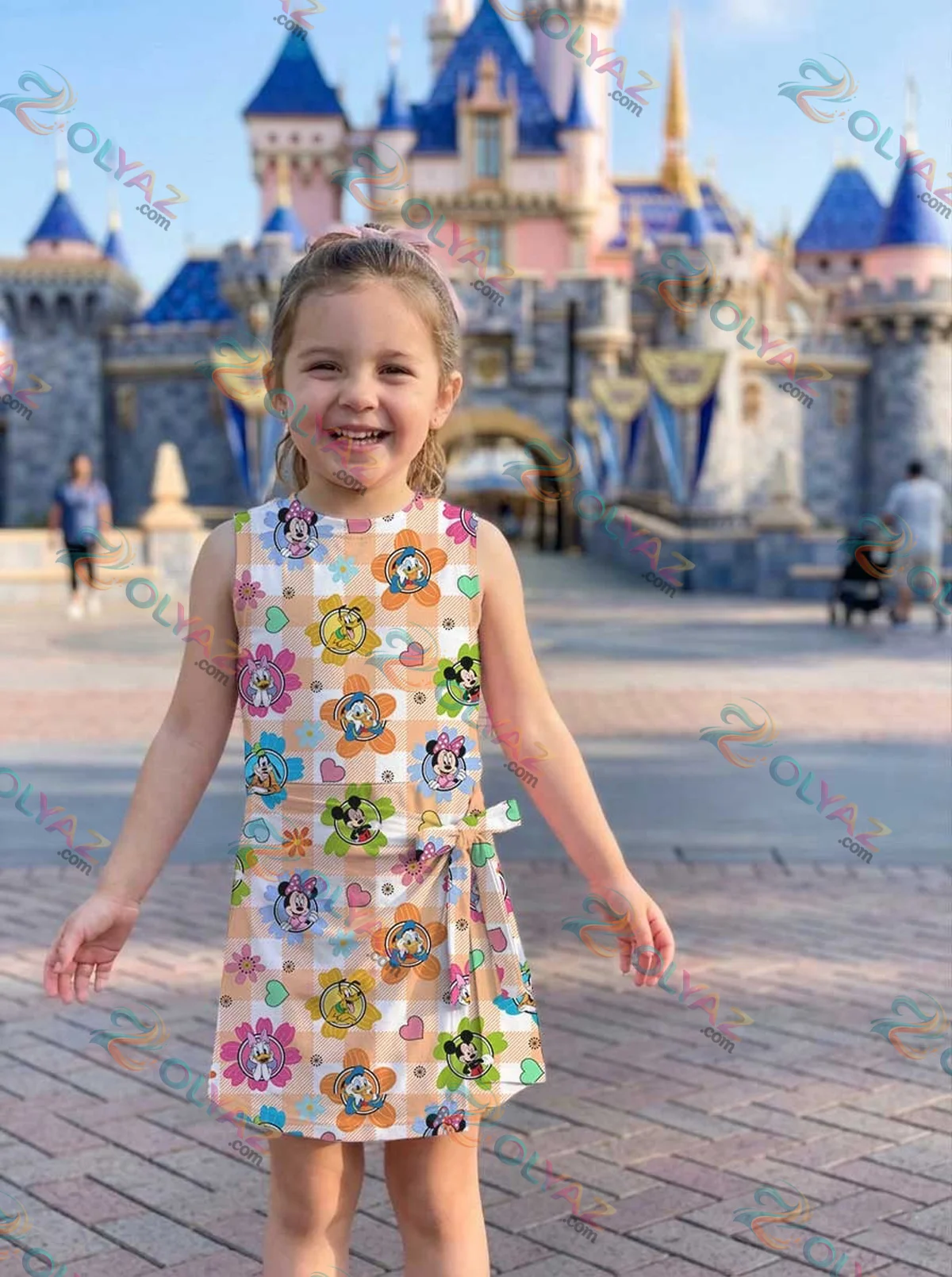 Girls Mickey Friends Floral Athletic Dress - Tennis Dress Skirt, Family Matching Disney Outfit Girls Mickey Friends Floral Athletic Dress - Tennis Dress Skirt, Family Matching Disney Outfit