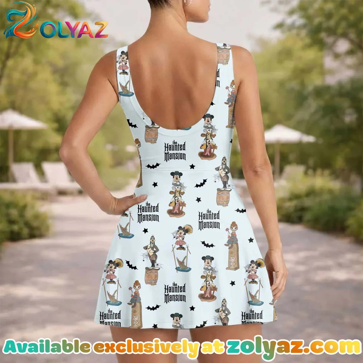 Girls Mickey Friends Haunted Mansion Athletic Dress - Tennis Dress Skirt, Family Matching Disney Outfit Girls Mickey Friends Haunted Mansion Athletic Dress - Tennis Dress Skirt, Family Matching Disney Outfit