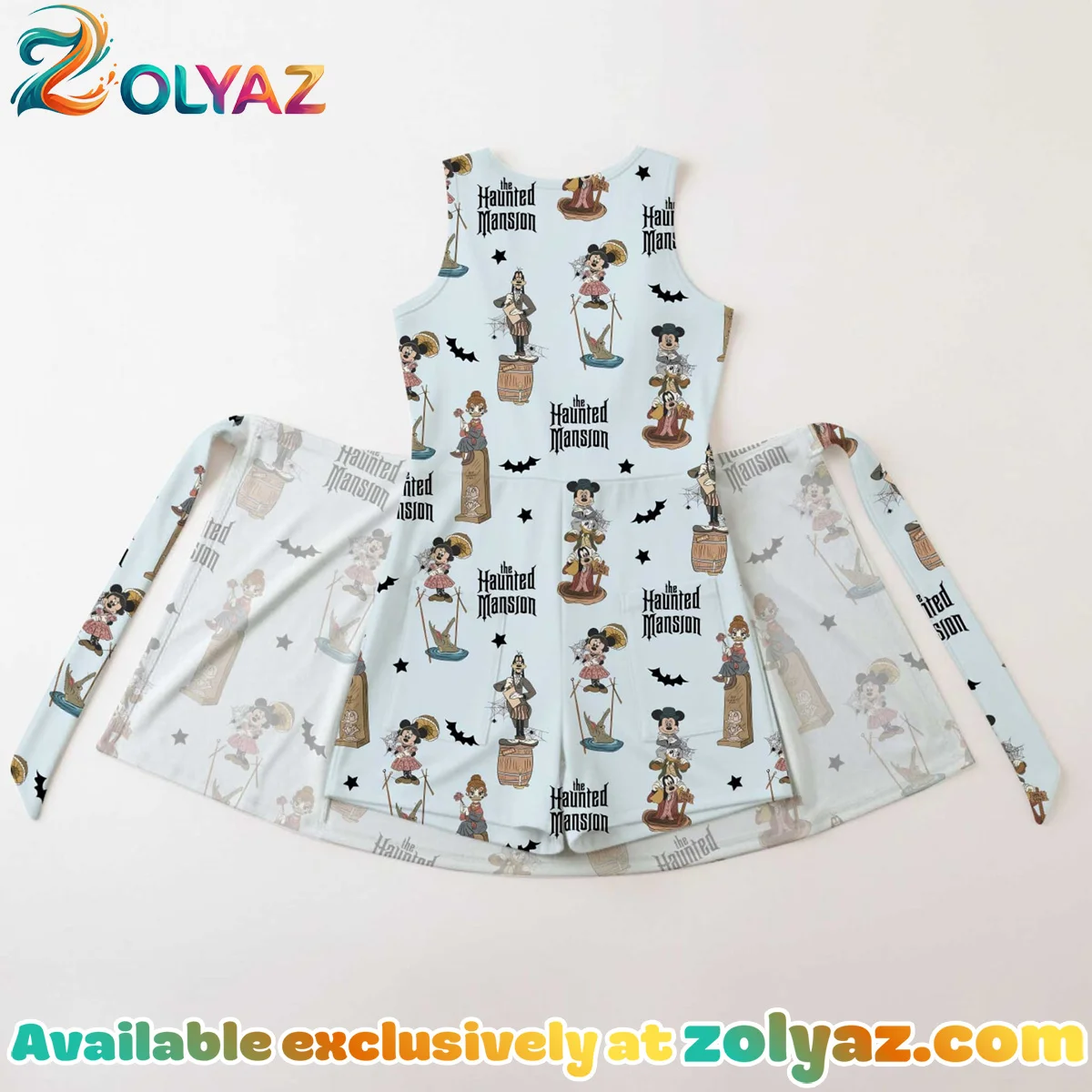 Girls Mickey Friends Haunted Mansion Athletic Dress - Tennis Dress Skirt, Family Matching Disney Outfit Girls Mickey Friends Haunted Mansion Athletic Dress - Tennis Dress Skirt, Family Matching Disney Outfit