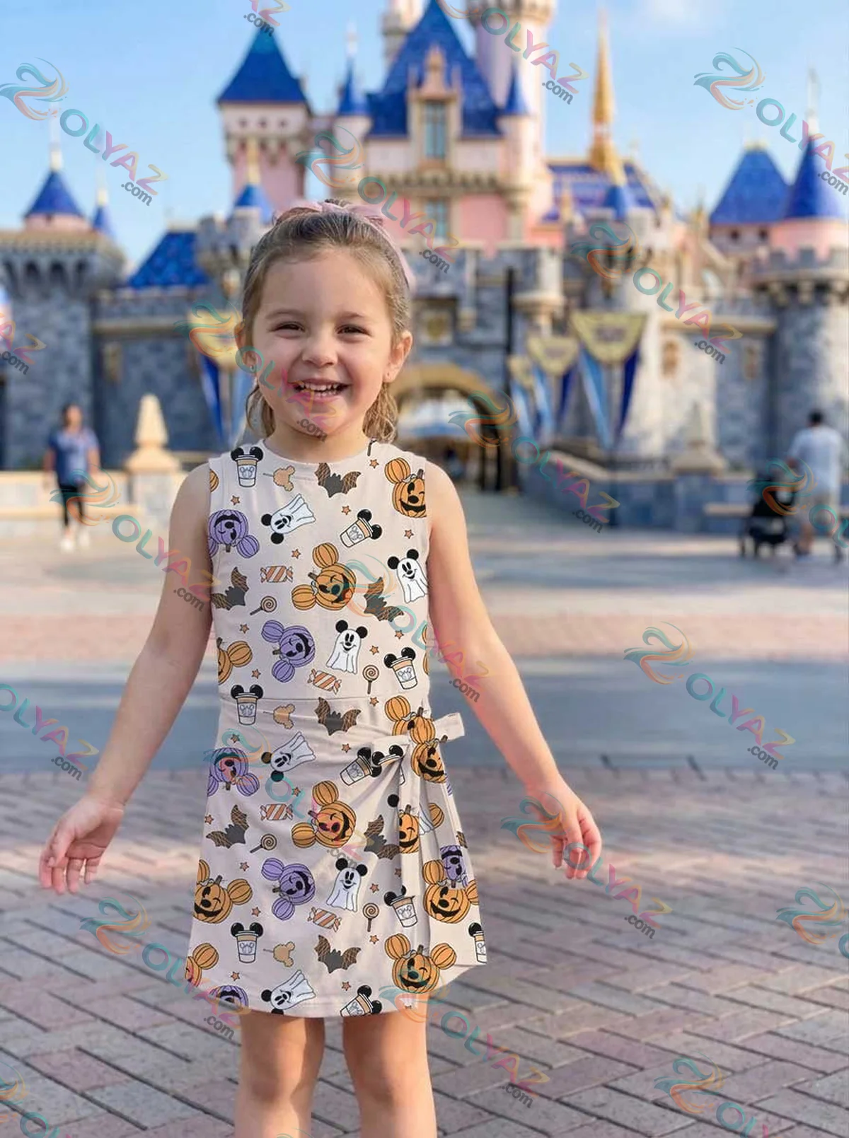 Girls Mickey Pumpkin Athletic Dress - Tennis Dress Skirt, Family Matching Halloween Outfit Girls Mickey Pumpkin Athletic Dress - Tennis Dress Skirt, Family Matching Halloween Outfit