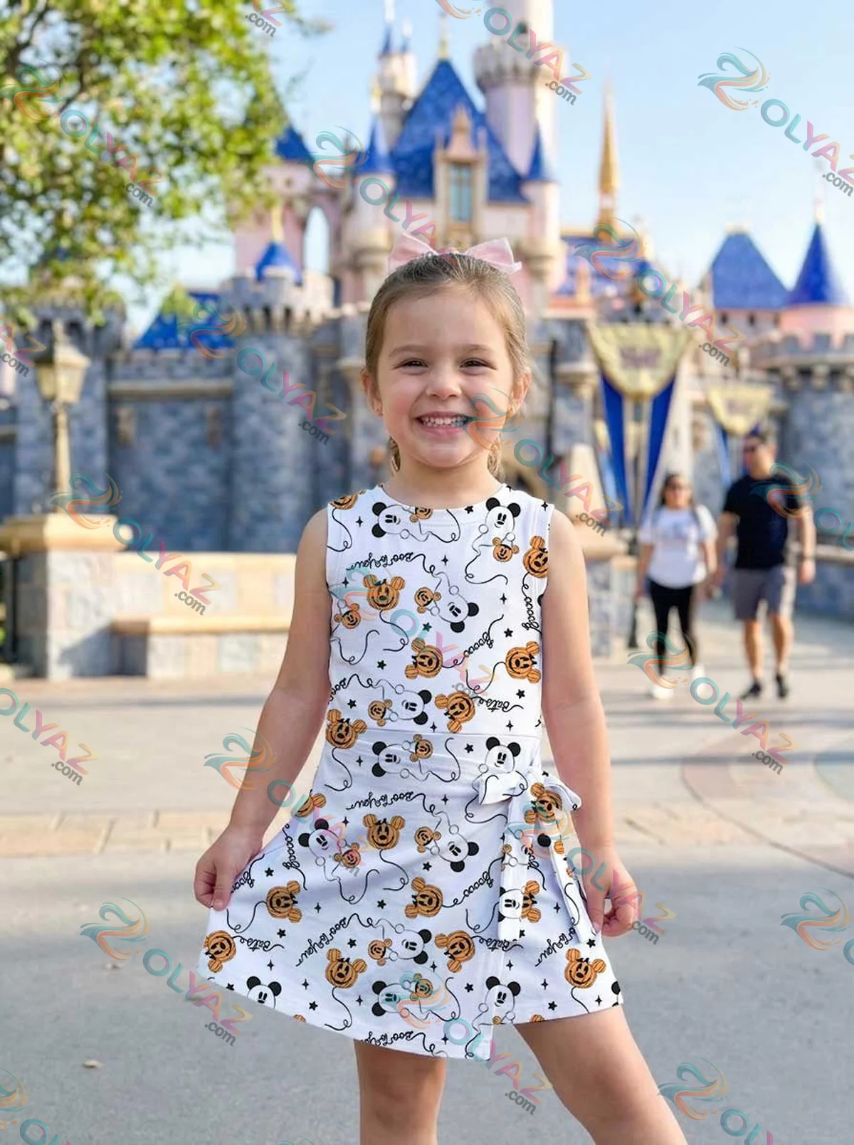 Girls Mickey Pumpkin Balloons Athletic Dress - Tennis Dress Skirt, Family Matching Halloween Outfit Girls Mickey Pumpkin Balloons Athletic Dress - Tennis Dress Skirt, Family Matching Halloween Outfit
