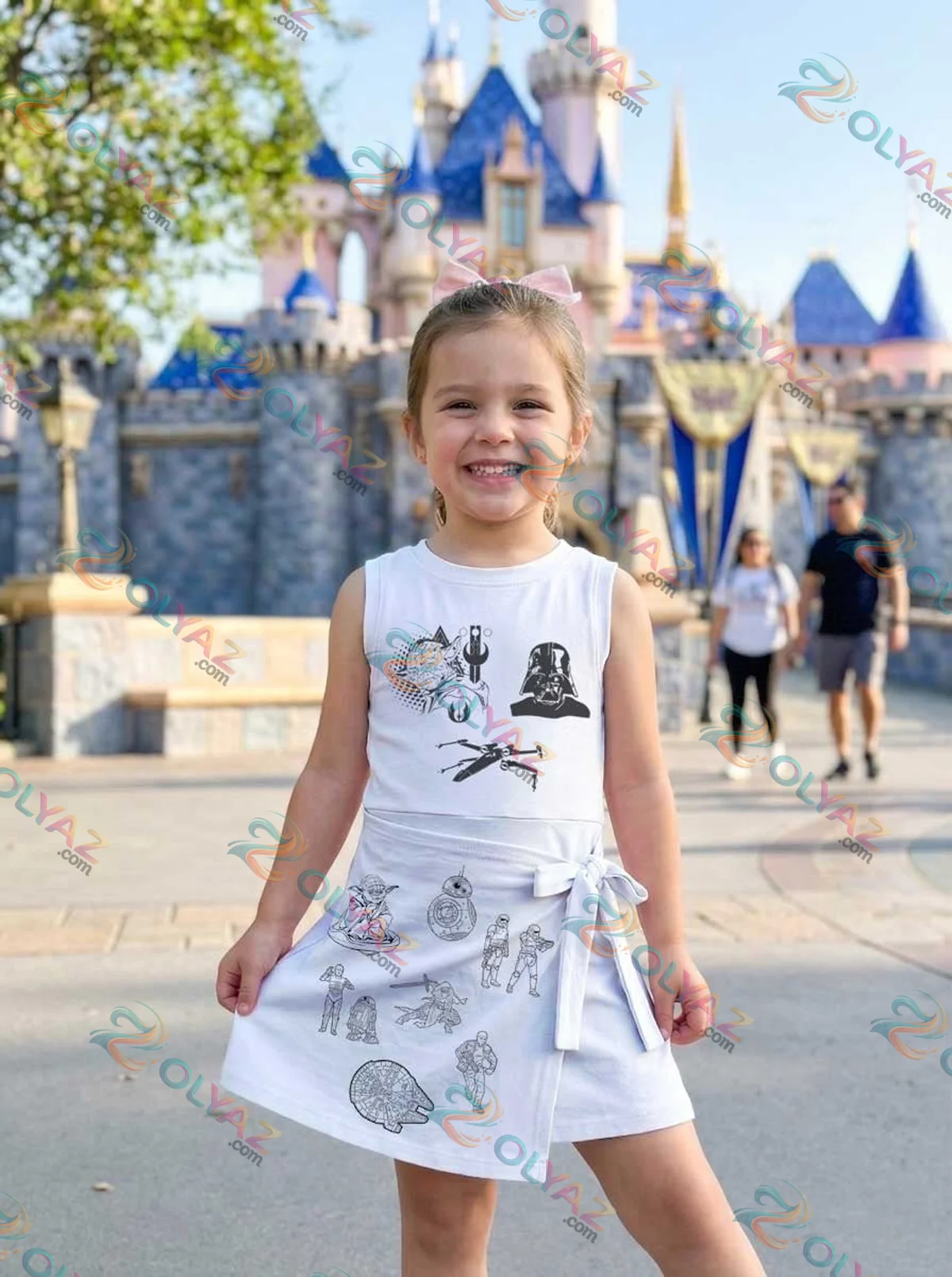 Girls Minimalist Star Wars Athletic Dress - Tennis Dress Skirt, Family Matching Galaxy Outfit Girls Minimalist Star Wars Athletic Dress - Tennis Dress Skirt, Family Matching Galaxy Outfit