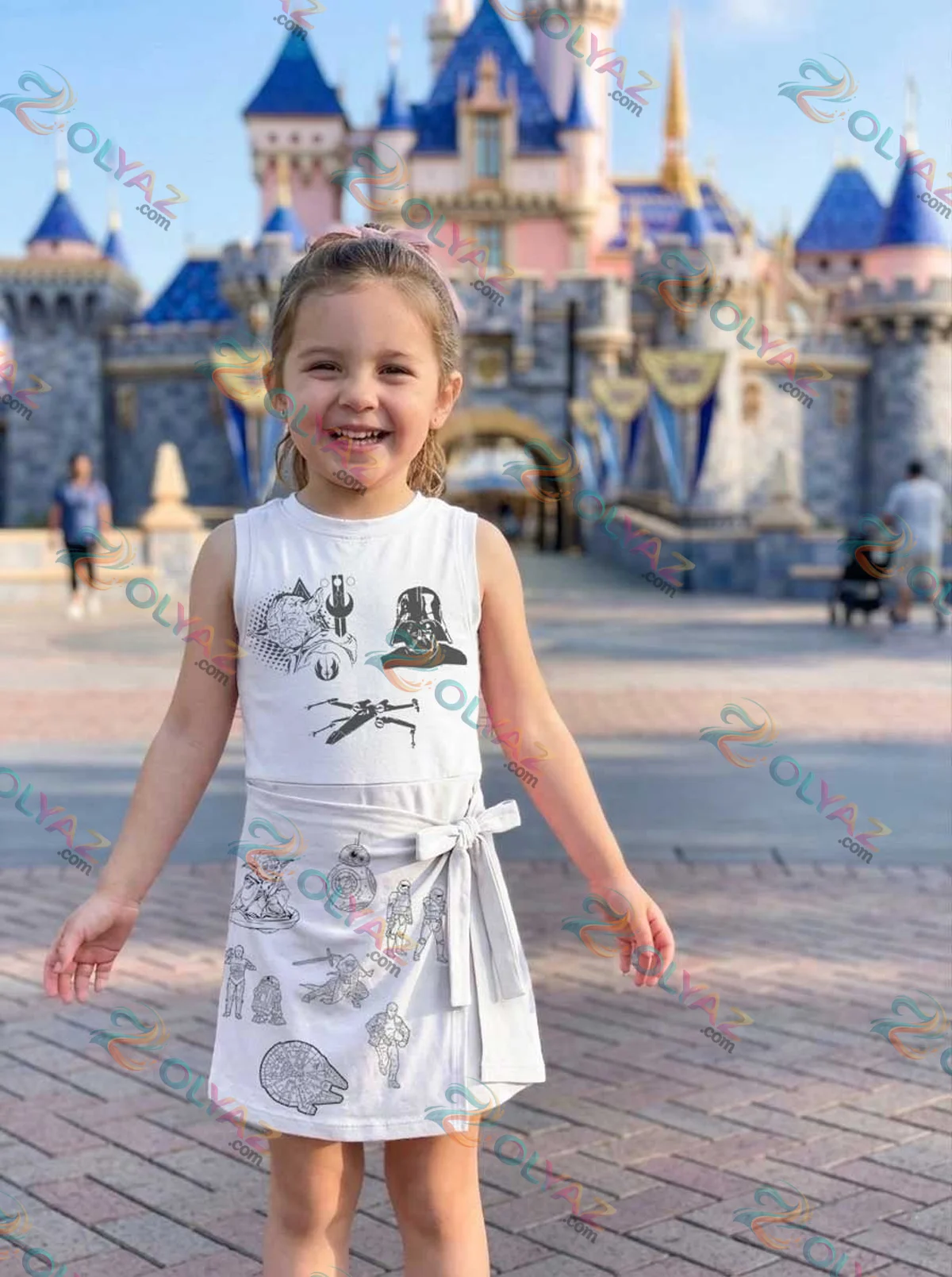 Girls Minimalist Star Wars Athletic Dress - Tennis Dress Skirt, Family Matching Galaxy Outfit Girls Minimalist Star Wars Athletic Dress - Tennis Dress Skirt, Family Matching Galaxy Outfit