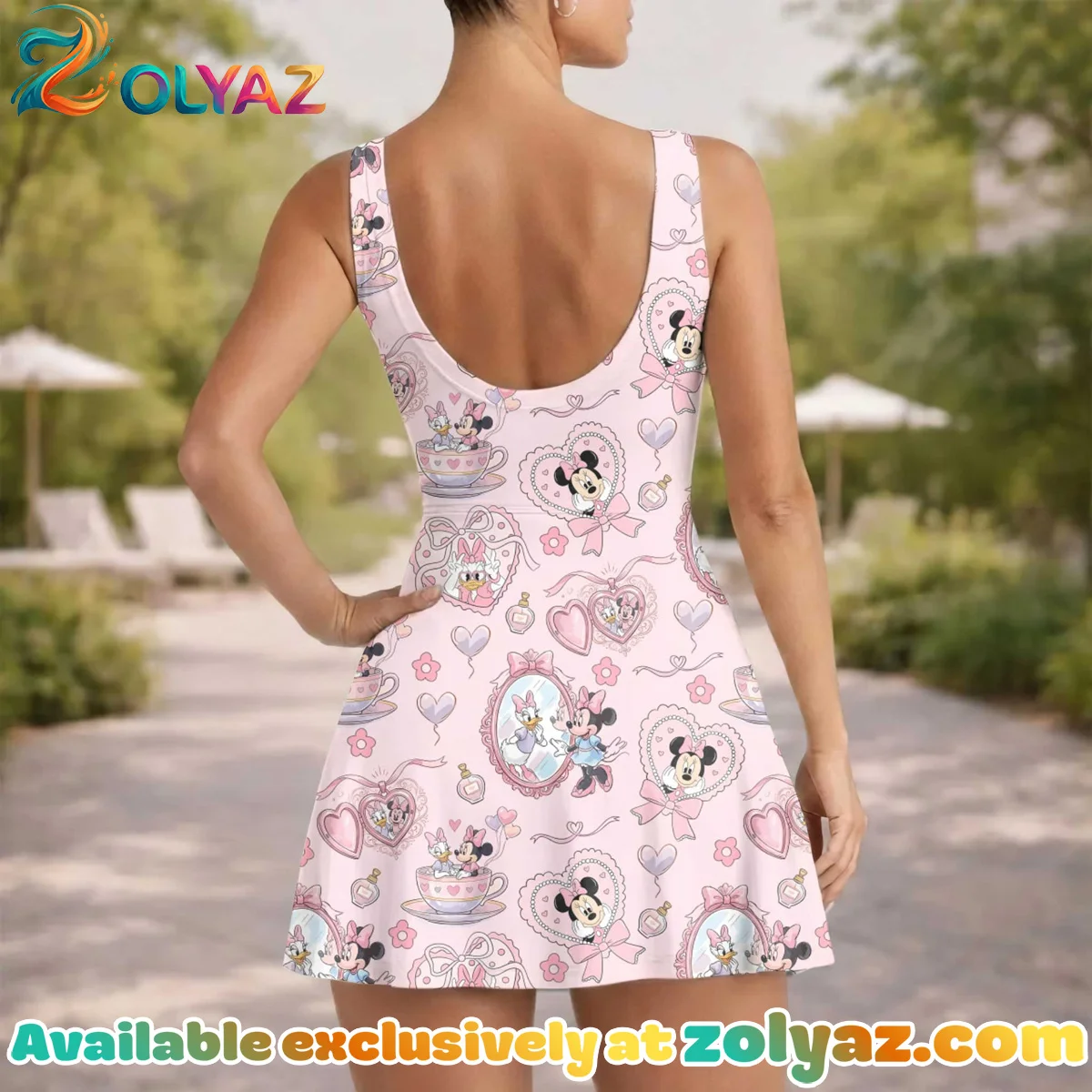 Girls Minnie Daisy Bestie Athletic Dress - Tennis Dress Skirt, Family Matching Disney Outfit Girls Minnie Daisy Bestie Athletic Dress - Tennis Dress Skirt, Family Matching Disney Outfit