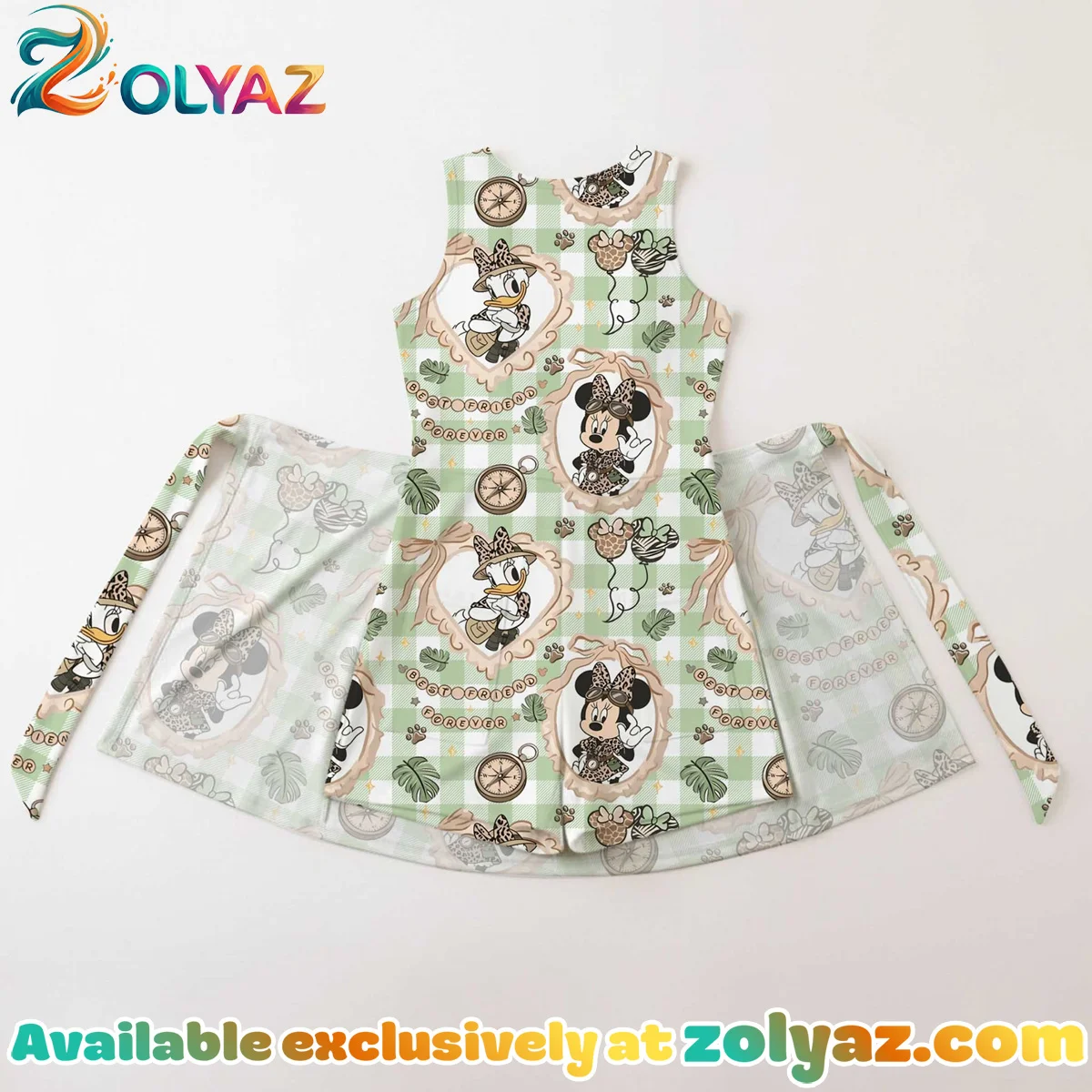 Girls Minnie Daisy Leopard Athletic Dress - Tennis Dress Skirt, Family Matching Animal Kingdom Outfit Girls Minnie Daisy Leopard Athletic Dress - Tennis Dress Skirt, Family Matching Animal Kingdom Outfit