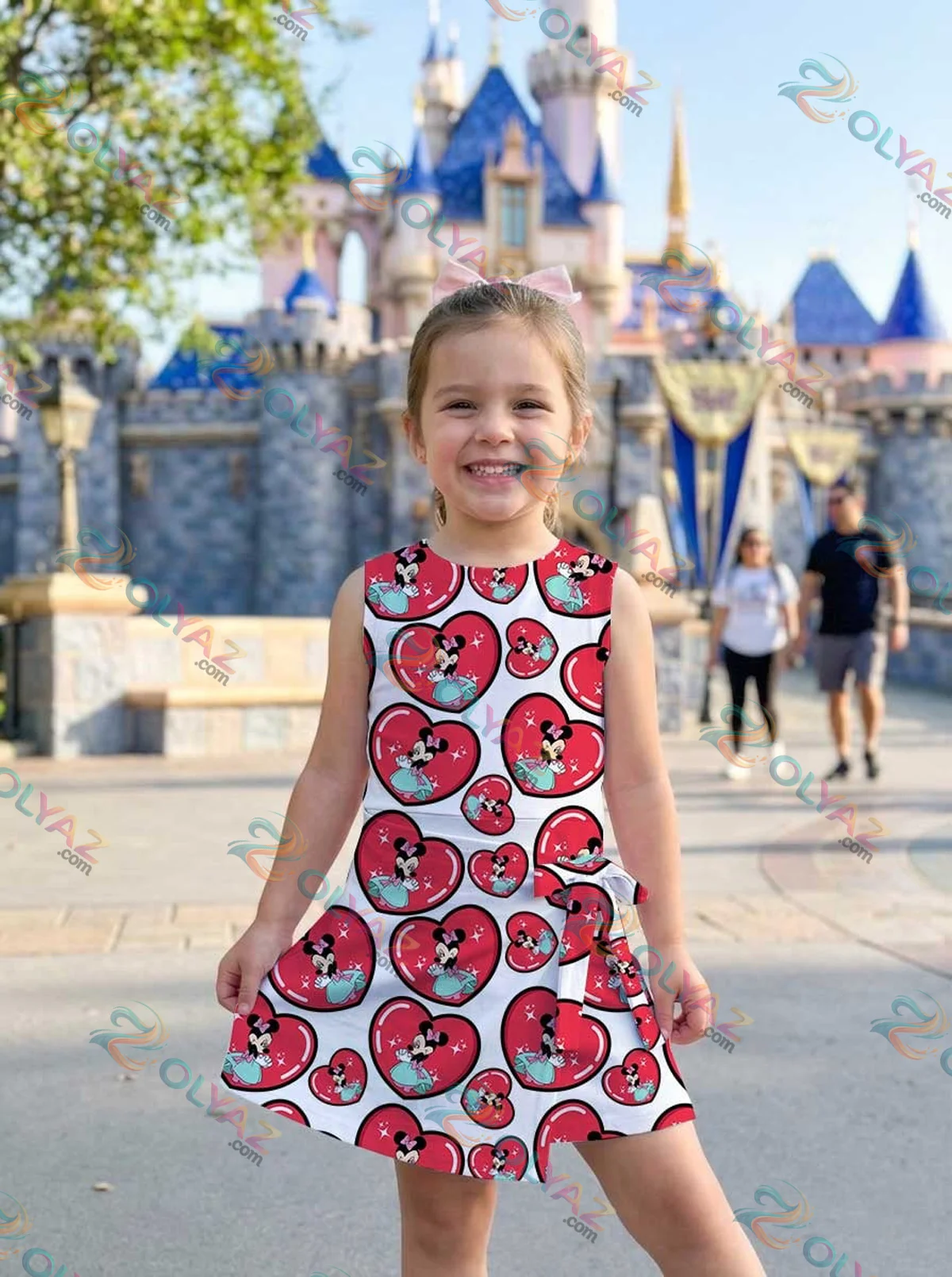 Girls Minnie Mouse Heart Athletic Dress - Tennis Dress Skirt, Family Matching Disney Outfit Girls Minnie Mouse Heart Athletic Dress - Tennis Dress Skirt, Family Matching Disney Outfit