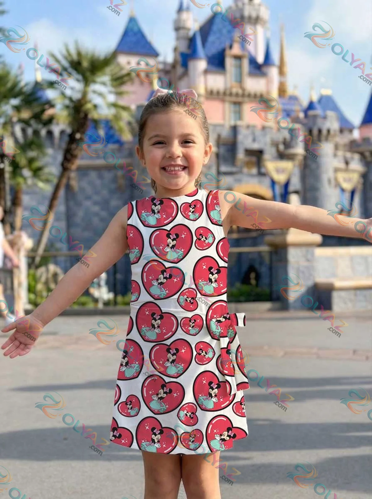 Girls Minnie Mouse Heart Athletic Dress - Tennis Dress Skirt, Family Matching Disney Outfit Girls Minnie Mouse Heart Athletic Dress - Tennis Dress Skirt, Family Matching Disney Outfit