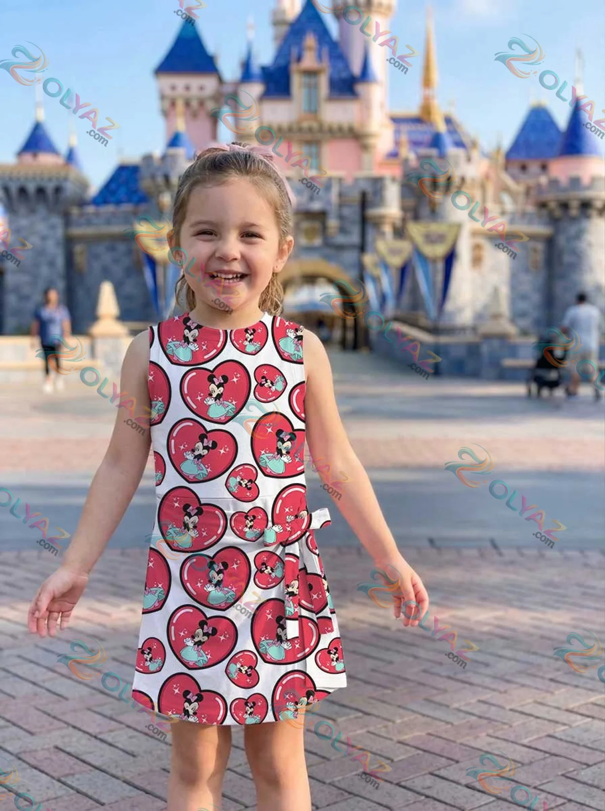 Girls Minnie Mouse Heart Athletic Dress - Tennis Dress Skirt, Family Matching Disney Outfit Girls Minnie Mouse Heart Athletic Dress - Tennis Dress Skirt, Family Matching Disney Outfit