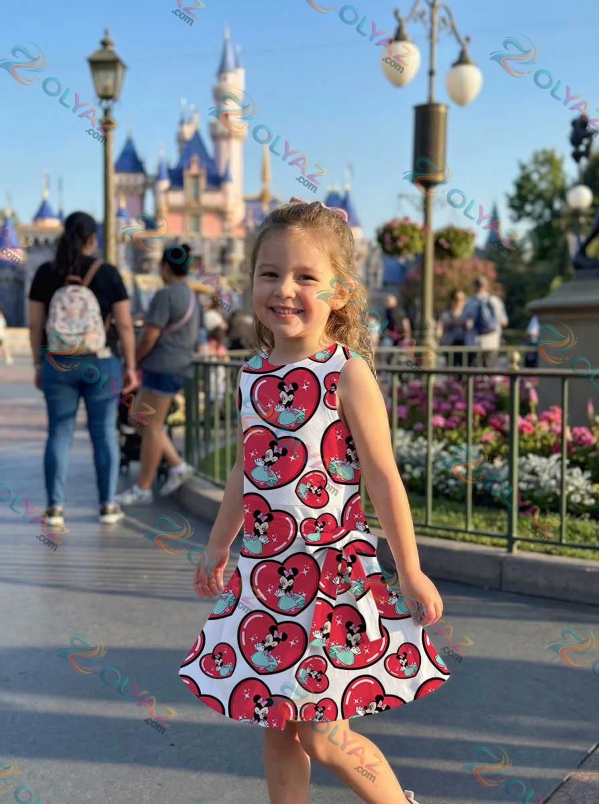 Girls Minnie Mouse Heart Athletic Dress - Tennis Dress Skirt, Family Matching Disney Outfit Girls Minnie Mouse Heart Athletic Dress - Tennis Dress Skirt, Family Matching Disney Outfit