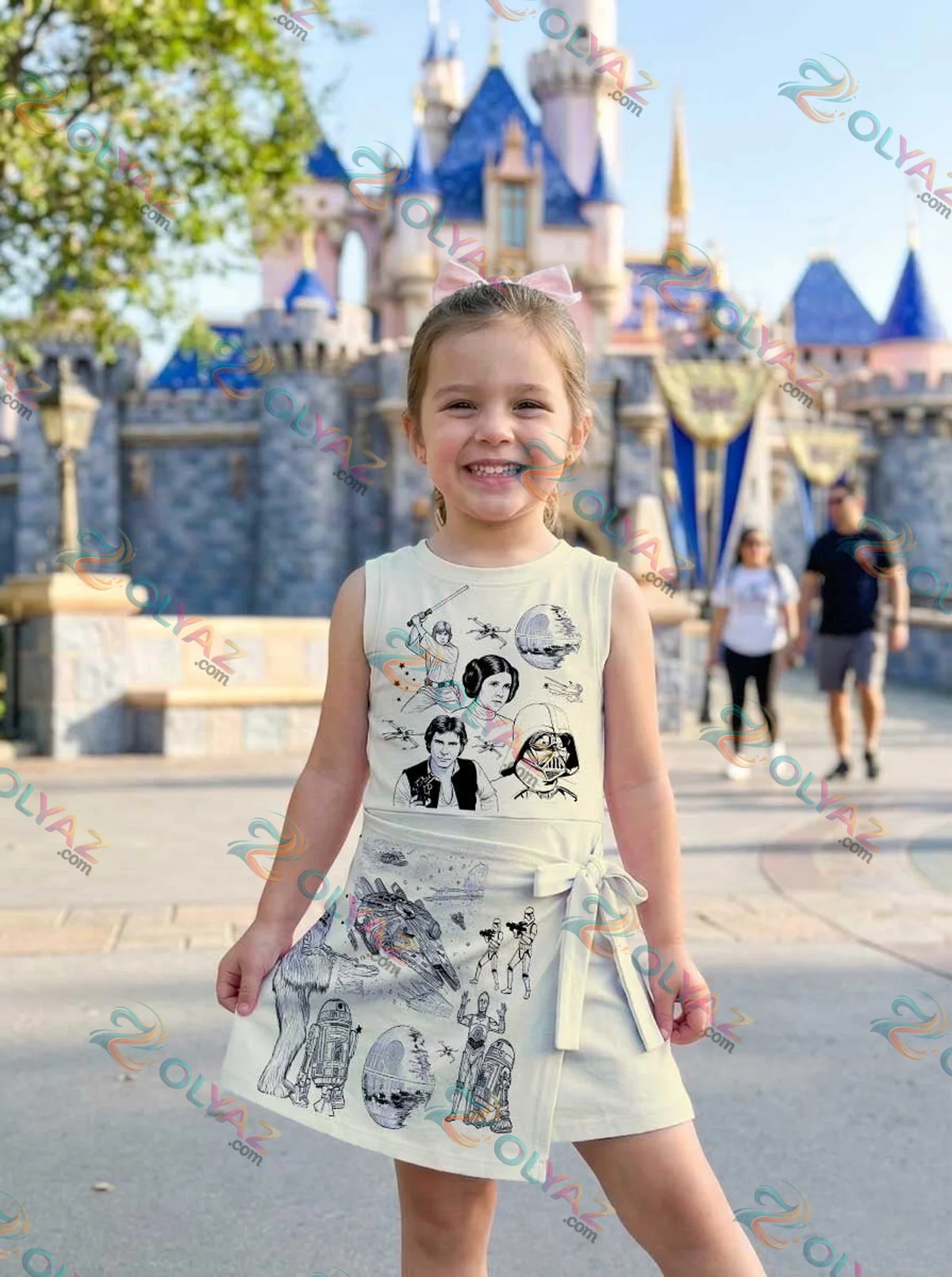 Girls Neutral Star Wars Athletic Dress - Tennis Dress Skirt, Family Matching Galaxy Outfit Girls Neutral Star Wars Athletic Dress - Tennis Dress Skirt, Family Matching Galaxy Outfit