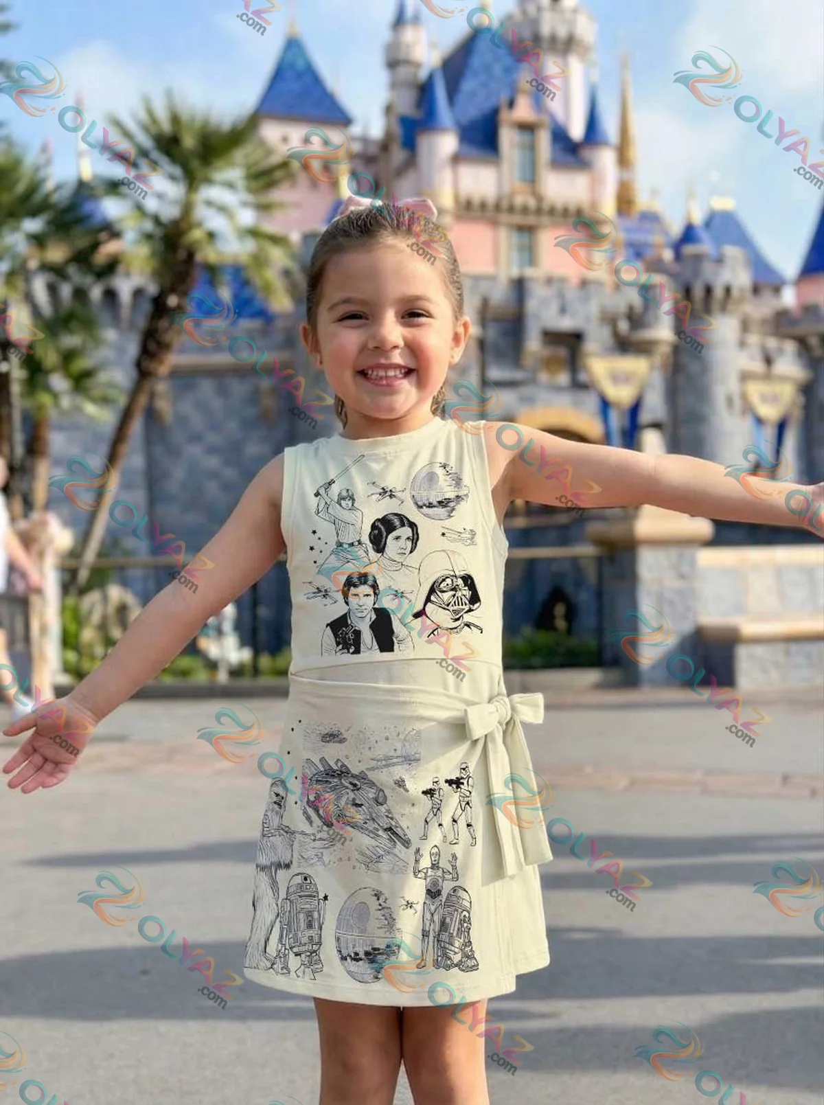 Girls Neutral Star Wars Athletic Dress - Tennis Dress Skirt, Family Matching Galaxy Outfit Girls Neutral Star Wars Athletic Dress - Tennis Dress Skirt, Family Matching Galaxy Outfit
