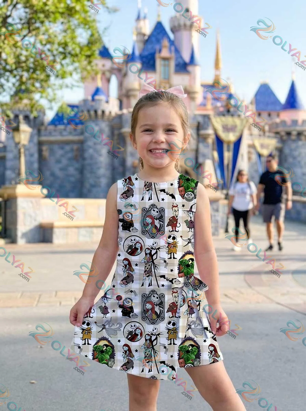 Girls Nightmare Before Christmas Athletic Dress - Tennis Dress Skirt, Family Matching Disney Halloween Outfit Girls Nightmare Before Christmas Athletic Dress - Tennis Dress Skirt, Family Matching Disney Halloween Outfit