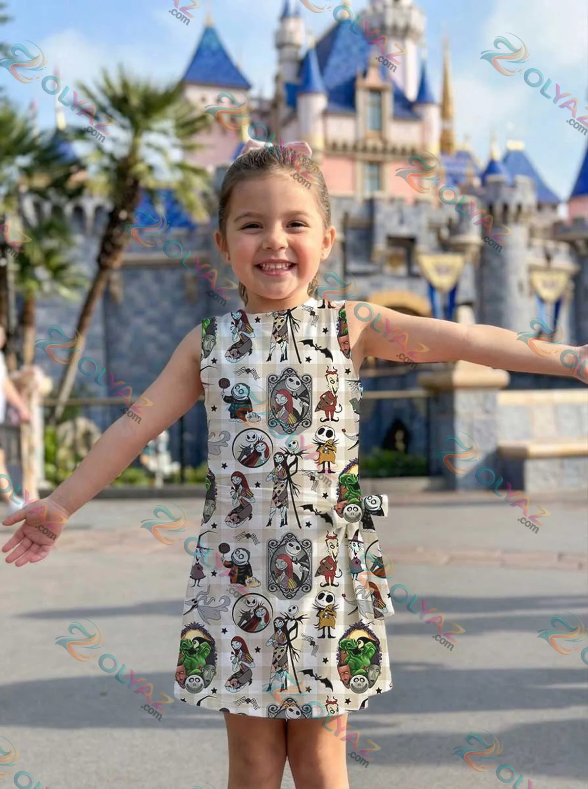 Girls Nightmare Before Christmas Athletic Dress - Tennis Dress Skirt, Family Matching Disney Halloween Outfit Girls Nightmare Before Christmas Athletic Dress - Tennis Dress Skirt, Family Matching Disney Halloween Outfit