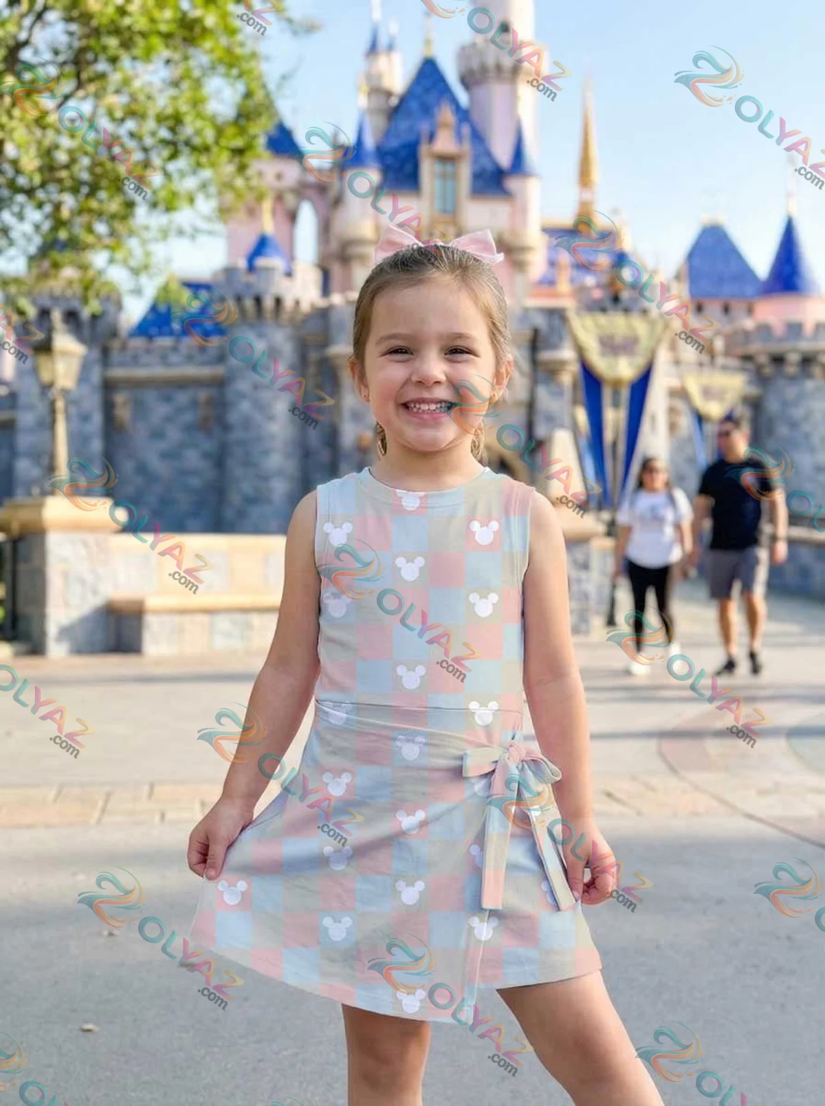 Girls Pastel Mickey Athletic Dress - Tennis Dress Skirt, Family Matching Disney Outfit Girls Pastel Mickey Athletic Dress - Tennis Dress Skirt, Family Matching Disney Outfit