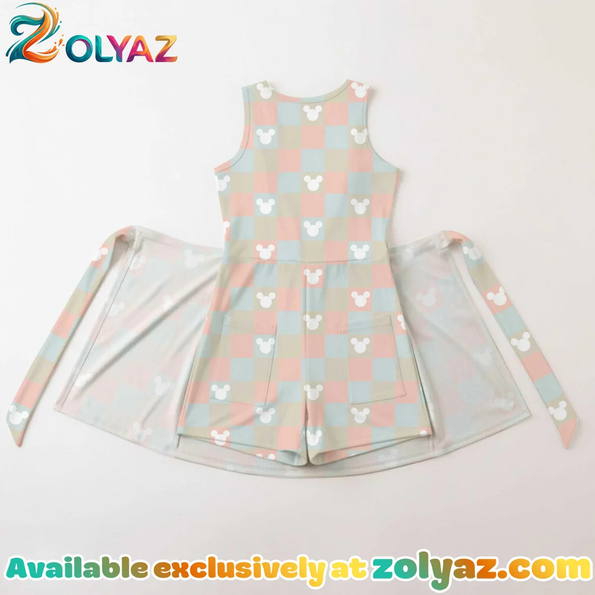Girls Pastel Mickey Athletic Dress - Tennis Dress Skirt, Family Matching Disney Outfit Girls Pastel Mickey Athletic Dress - Tennis Dress Skirt, Family Matching Disney Outfit