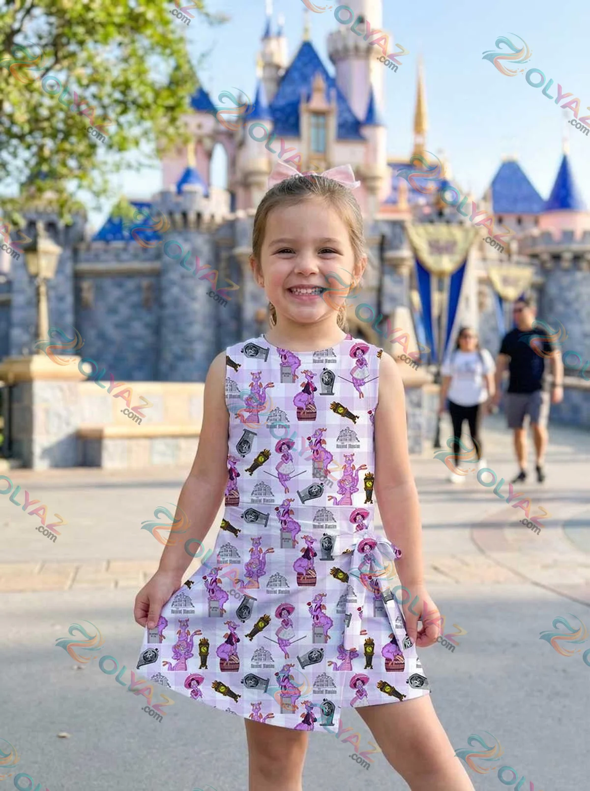 Girls Purple Checkerboard Figment Haunted Mansion Athletic Dress - Tennis Dress Skirt, Family Matching Disney Outfit Girls Purple Checkerboard Figment Haunted Mansion Athletic Dress - Tennis Dress Skirt, Family Matching Disney Outfit