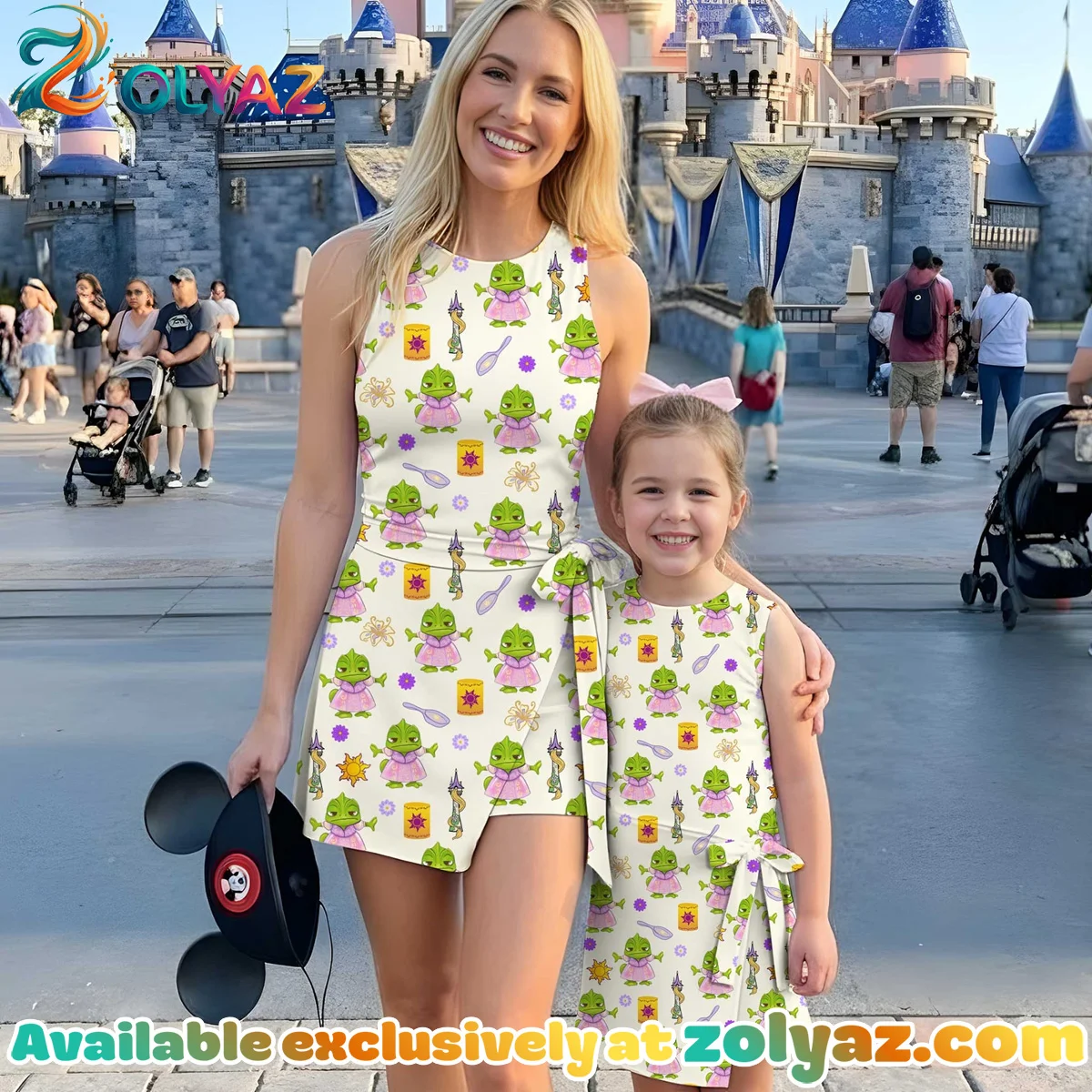 Girls Rapunzel Pascal Athletic Dress - Tennis Dress Skirt, Family Matching Disney Outfit