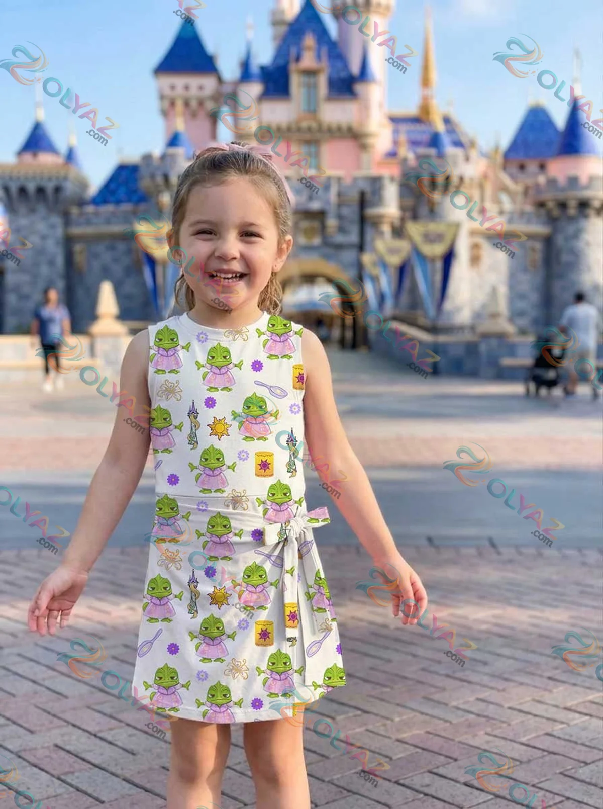 Girls Rapunzel Pascal Athletic Dress - Tennis Dress Skirt, Family Matching Disney Outfit Girls Rapunzel Pascal Athletic Dress - Tennis Dress Skirt, Family Matching Disney Outfit