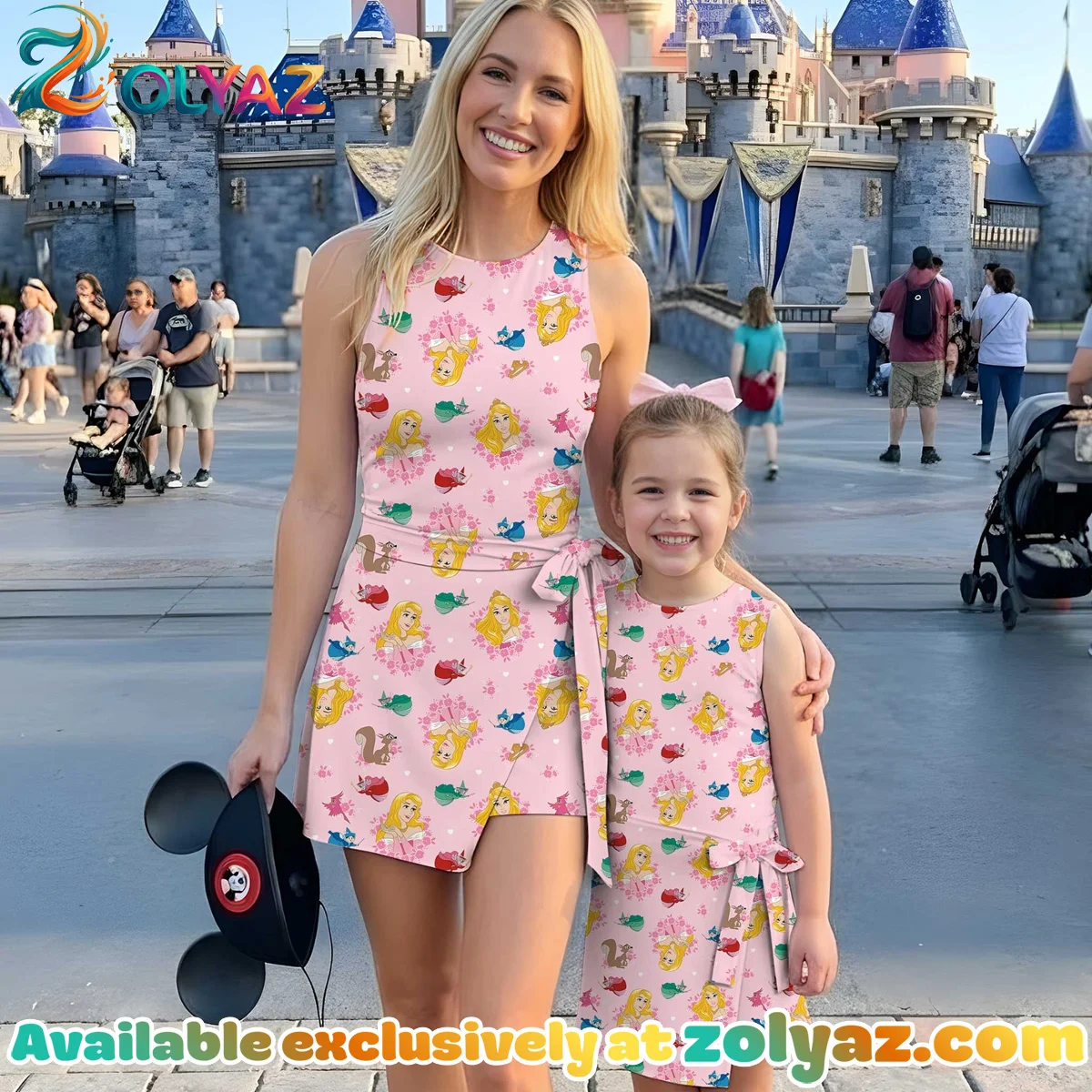 Girls Sleeping Beauty Forest Friends Athletic Dress - Tennis Dress Skirt, Family Matching Disney Outfit