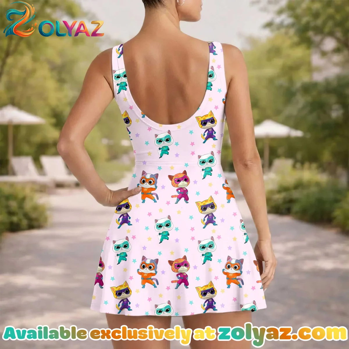 Girls SuperKitties Athletic Dress - Tennis Dress Skirt, Family Matching Disney Vacation Outfit Girls SuperKitties Athletic Dress - Tennis Dress Skirt, Family Matching Disney Vacation Outfit