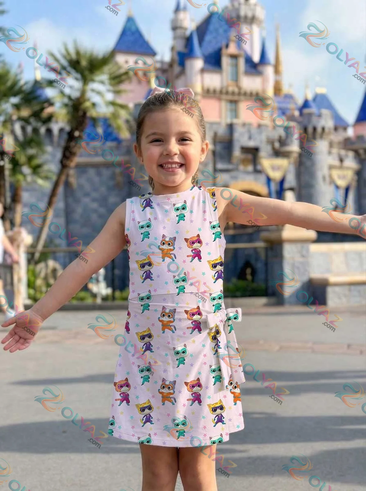 Girls SuperKitties Athletic Dress - Tennis Dress Skirt, Family Matching Disney Vacation Outfit Girls SuperKitties Athletic Dress - Tennis Dress Skirt, Family Matching Disney Vacation Outfit