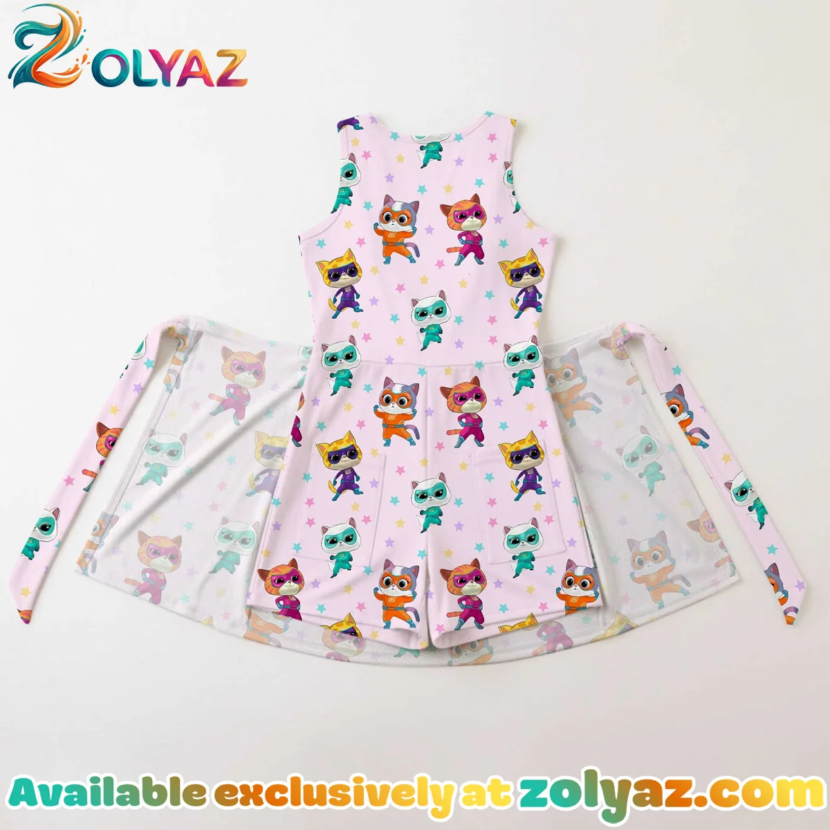 Girls SuperKitties Athletic Dress - Tennis Dress Skirt, Family Matching Disney Vacation Outfit Girls SuperKitties Athletic Dress - Tennis Dress Skirt, Family Matching Disney Vacation Outfit
