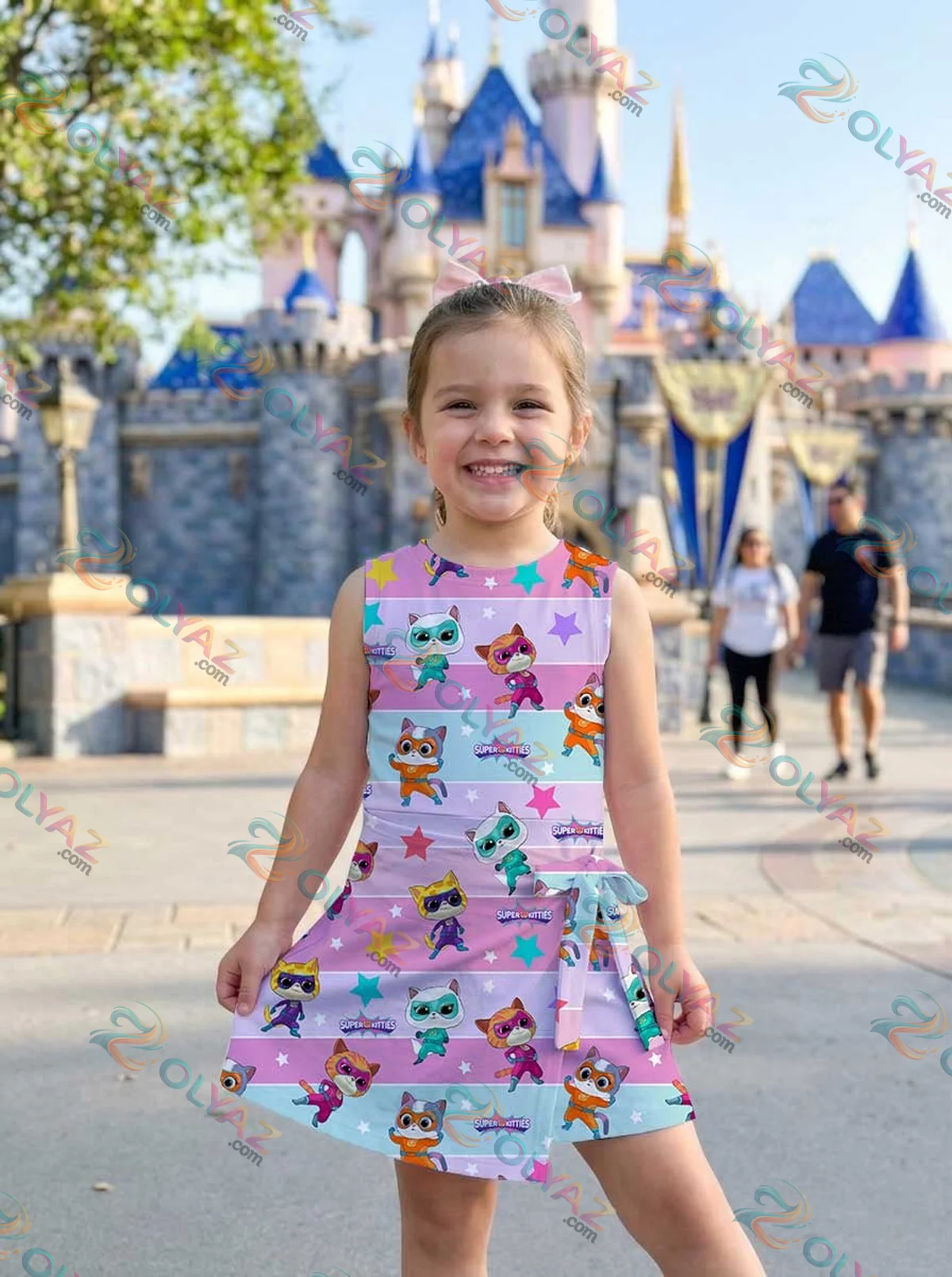 Girls SuperKitties Pastel Athletic Dress - Tennis Dress Skirt, Family Matching Disney Outfit Girls SuperKitties Pastel Athletic Dress - Tennis Dress Skirt, Family Matching Disney Outfit