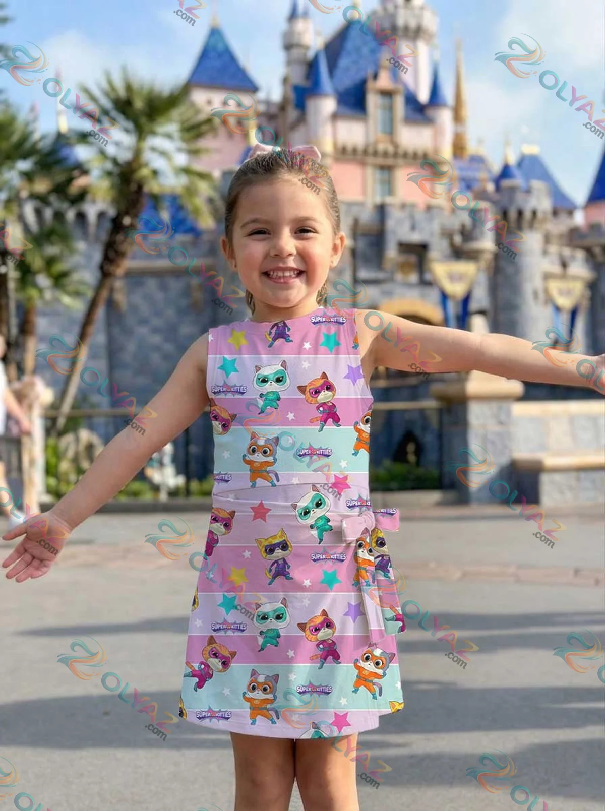 Girls SuperKitties Pastel Athletic Dress - Tennis Dress Skirt, Family Matching Disney Outfit Girls SuperKitties Pastel Athletic Dress - Tennis Dress Skirt, Family Matching Disney Outfit