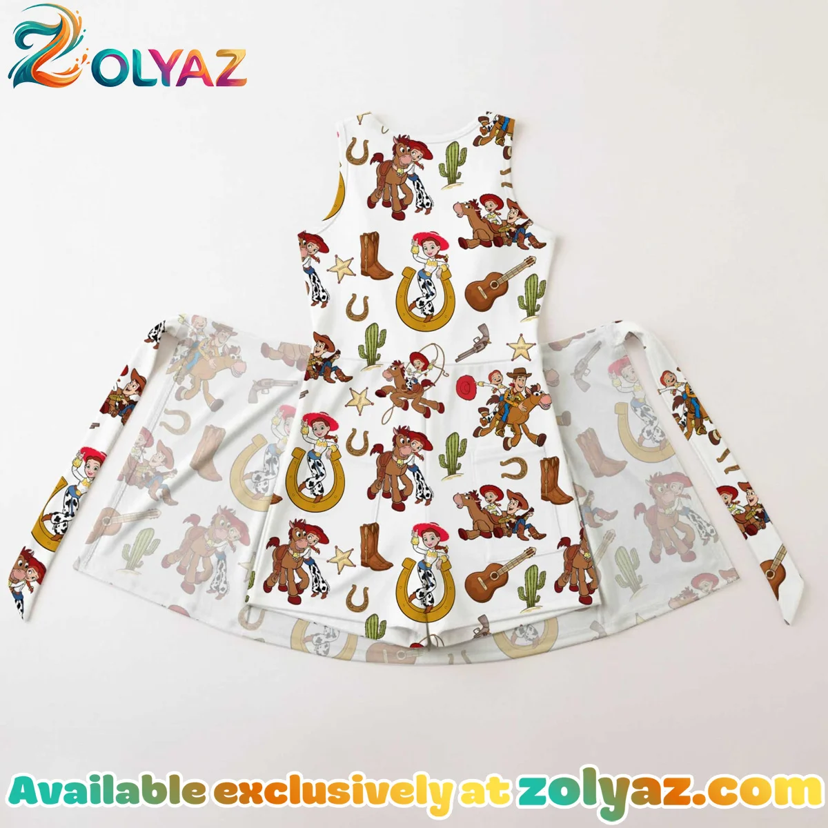 Girls Toy Story Balloons Athletic Dress - Tennis Dress Skirt, Family Matching Disney Outfit Girls Toy Story Balloons Athletic Dress - Tennis Dress Skirt, Family Matching Disney Outfit