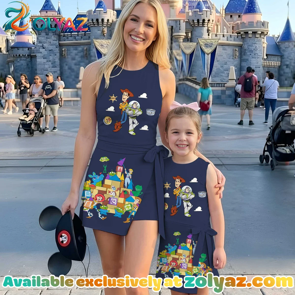 Girls Toy Story Castle Adventure Athletic Dress - Tennis Dress Skirt, Family Matching Disney Outfit