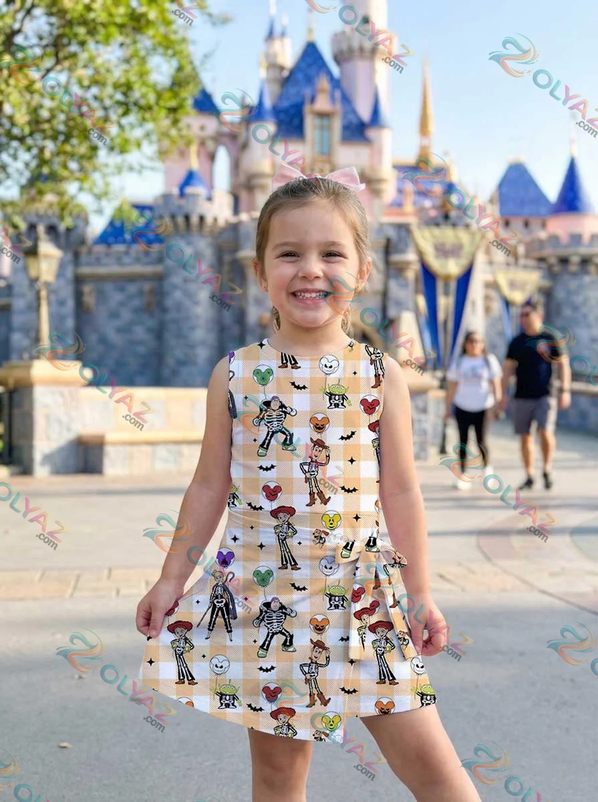 Girls Toy Story Halloween Checkerboard Athletic Dress - Tennis Dress Skirt, Family Matching Disney Outfit Girls Toy Story Halloween Checkerboard Athletic Dress - Tennis Dress Skirt, Family Matching Disney Outfit