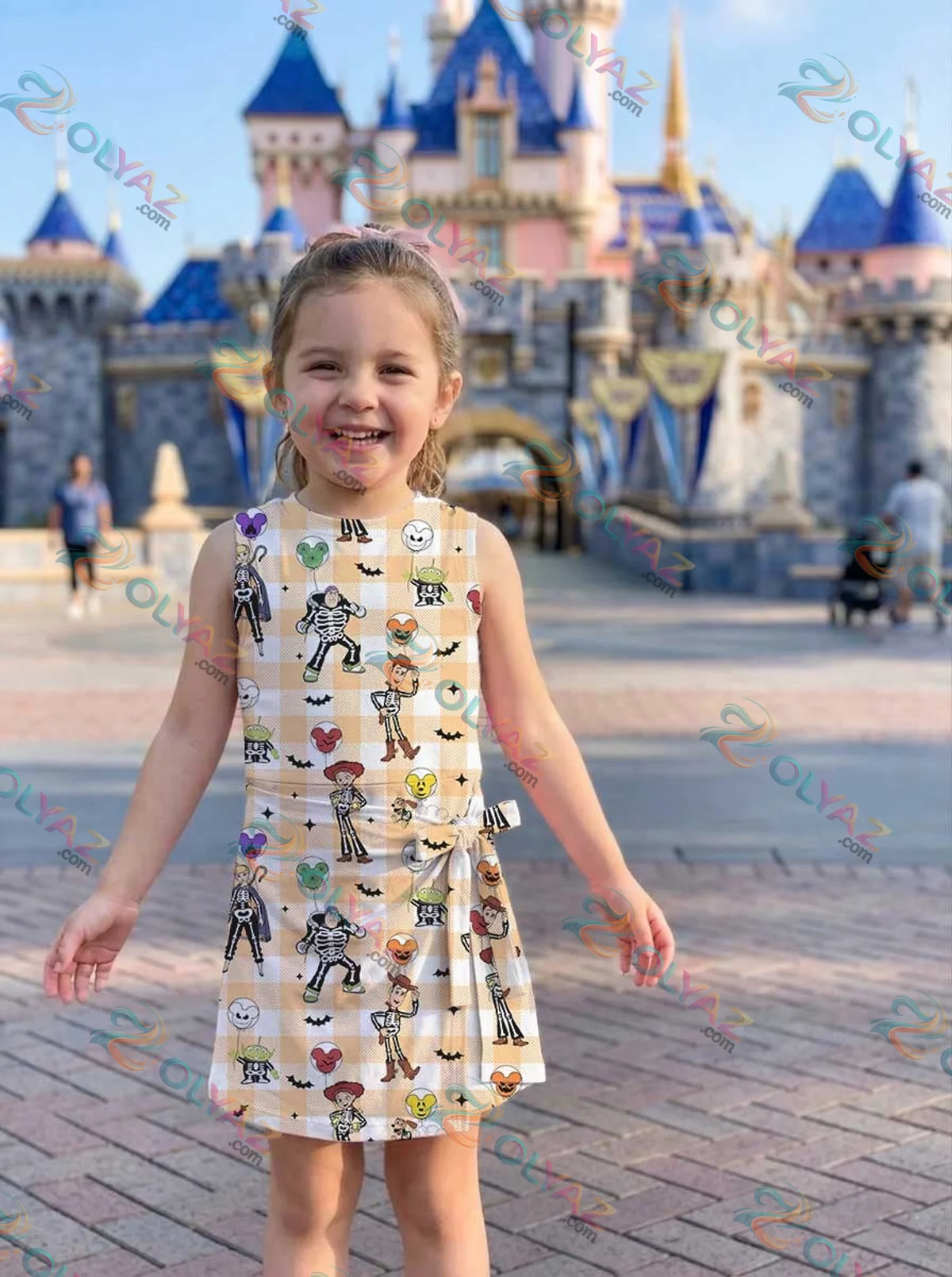 Girls Toy Story Halloween Checkerboard Athletic Dress - Tennis Dress Skirt, Family Matching Disney Outfit Girls Toy Story Halloween Checkerboard Athletic Dress - Tennis Dress Skirt, Family Matching Disney Outfit