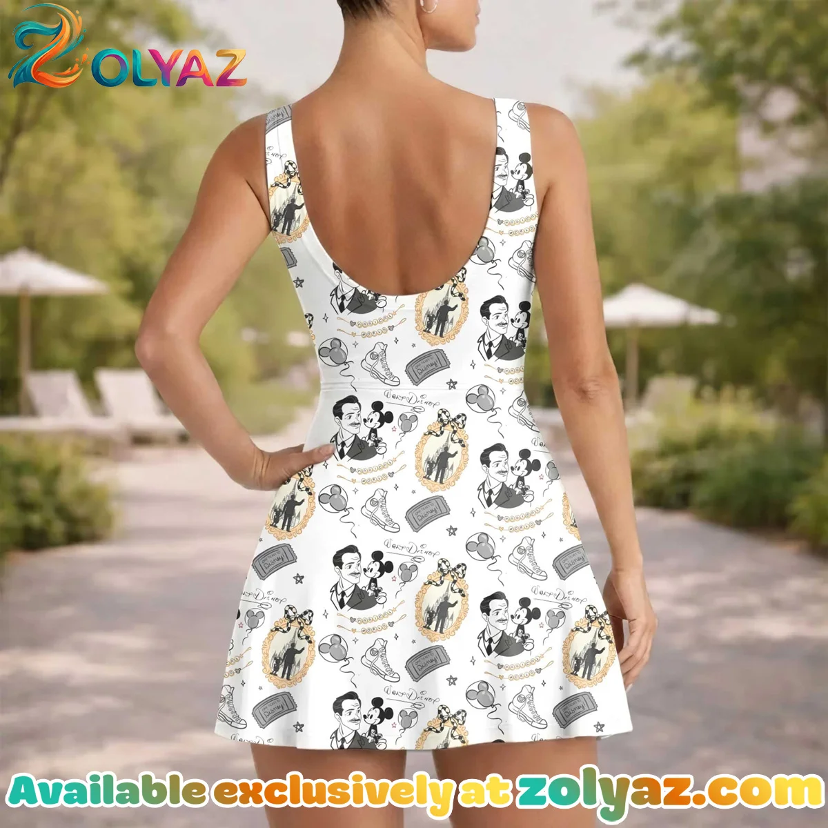 Girls Vintage Disney Parks Athletic Dress - Tennis Dress Skirt, Family Matching Disney Outfit Girls Vintage Disney Parks Athletic Dress - Tennis Dress Skirt, Family Matching Disney Outfit