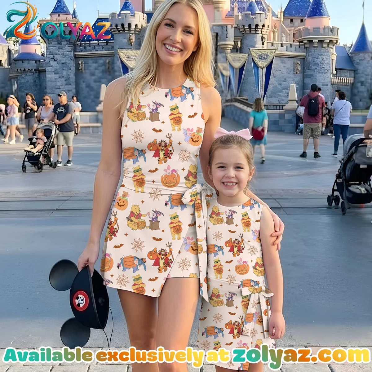 Girls Winnie The Pooh Halloween Athletic Dress - Tennis Dress Skirt, Family Matching Outfit