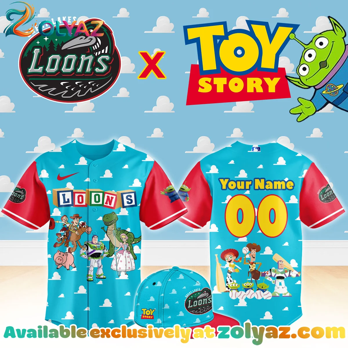 Great Lakes Loons Toy Story Night Jersey