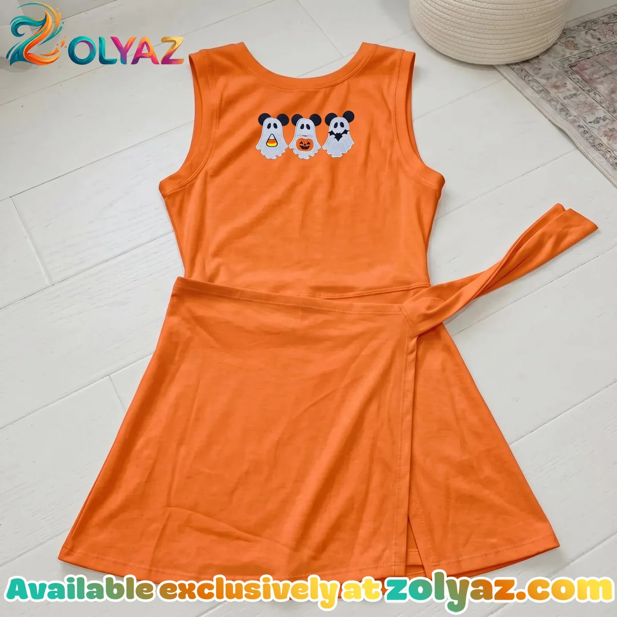 Halloween Disney Athletic Dress - Tennis Dress Skirt, Mickey Ghosts Women Halloween Disney Athletic Dress - Tennis Dress Skirt, Mickey Ghosts Women