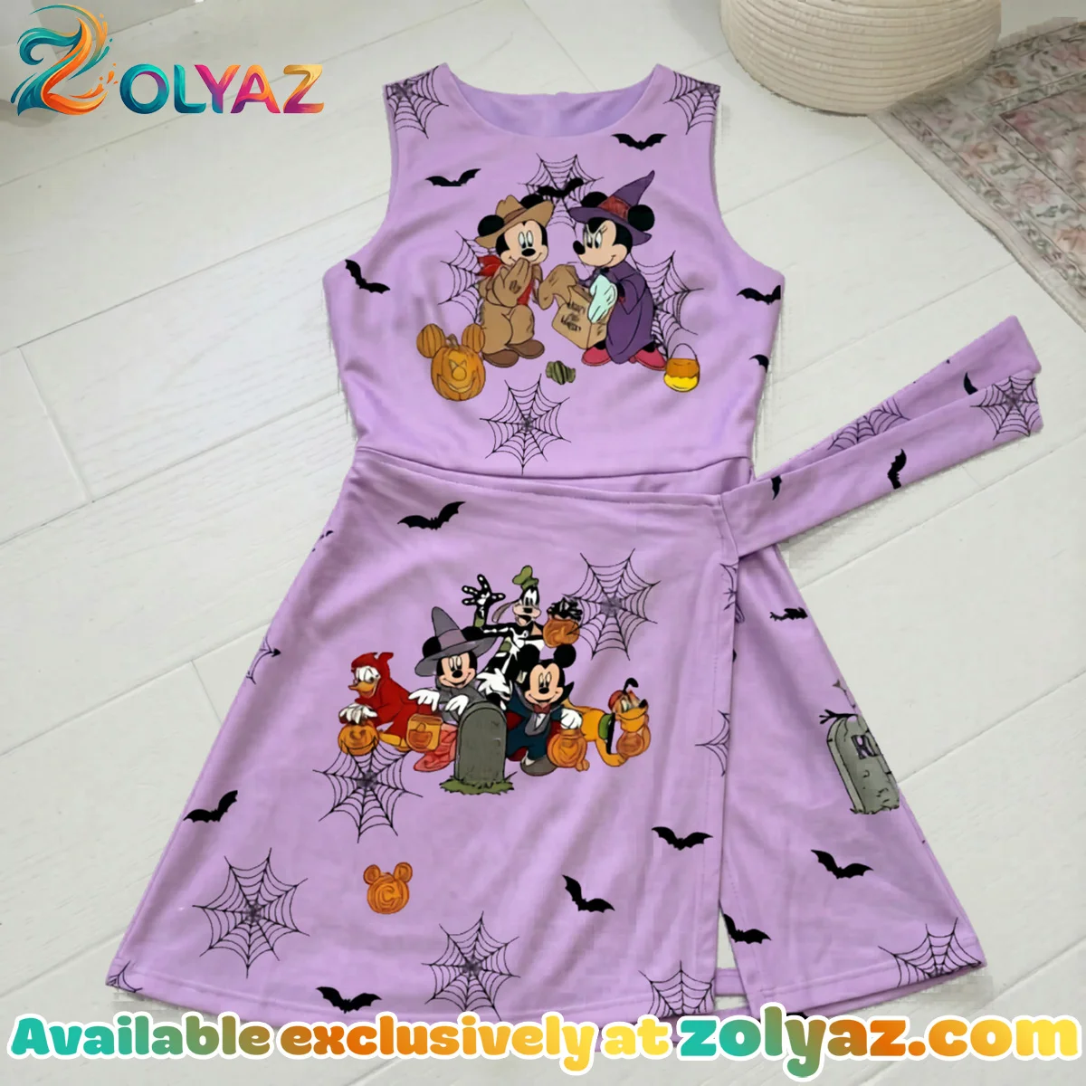 Halloween Mickey & Friends Athletic Dress - Tennis Dress Skirt, Mickey Minnie Matching Halloween Outfit Halloween Mickey & Friends Athletic Dress - Tennis Dress Skirt, Mickey Minnie Matching Halloween Outfit
