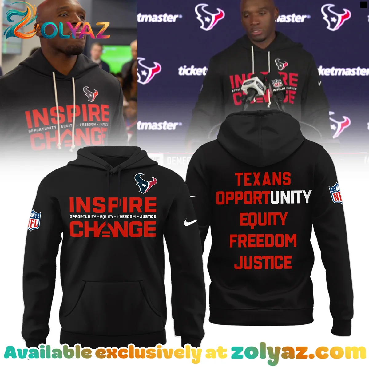 Houston Texans Inspire Change T-Shirt & Hoodie Houston Texans Inspire Change T-Shirt & Hoodie