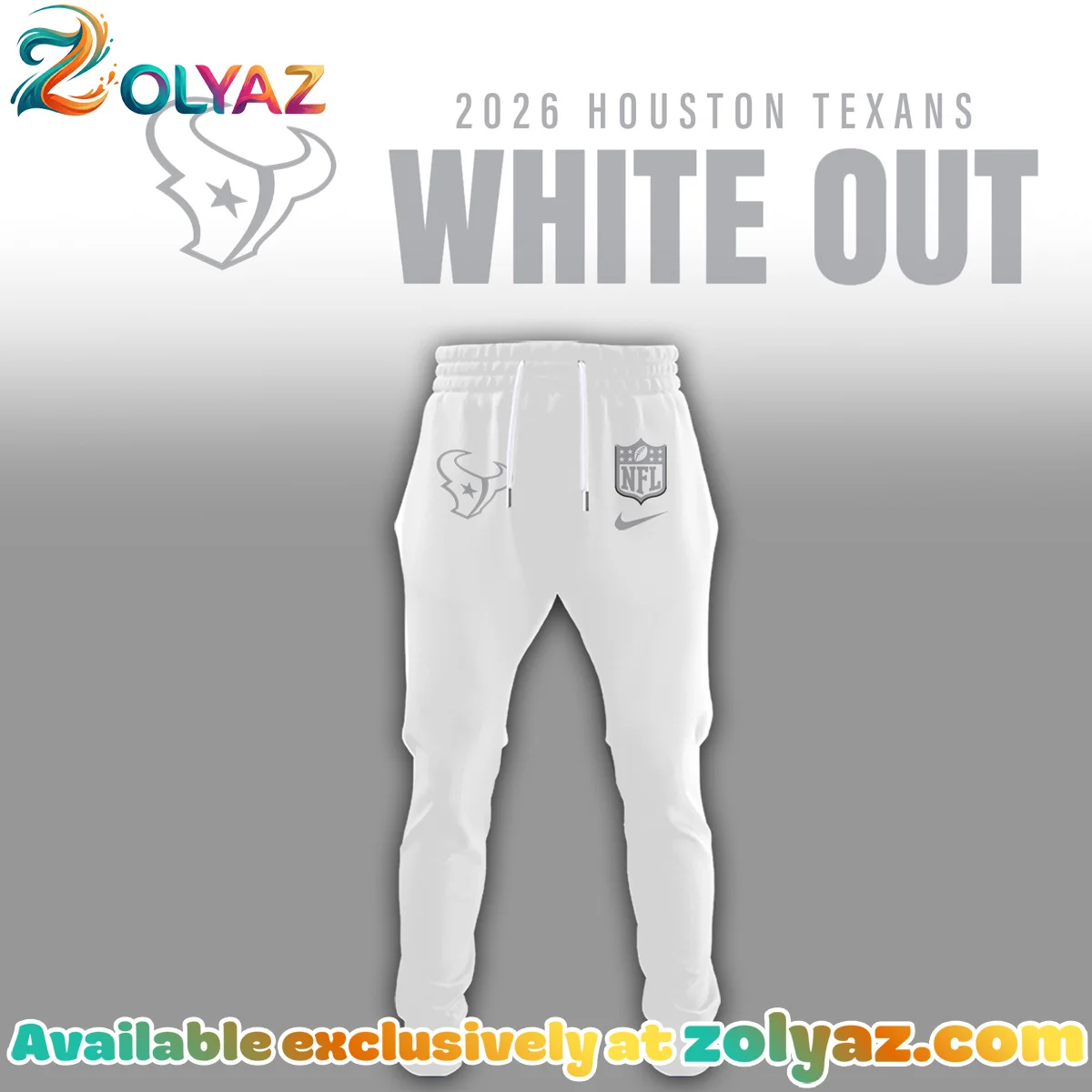 Houston Texans White Out T-Shirt & Hoodie Houston Texans White Out T-Shirt & Hoodie