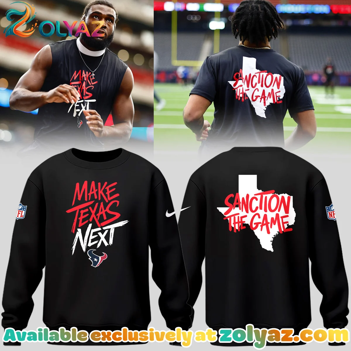 Houston Texans Make Texas Next Shirt & Hoodie - Series 7 Houston Texans Make Texas Next Shirt & Hoodie - Series 7