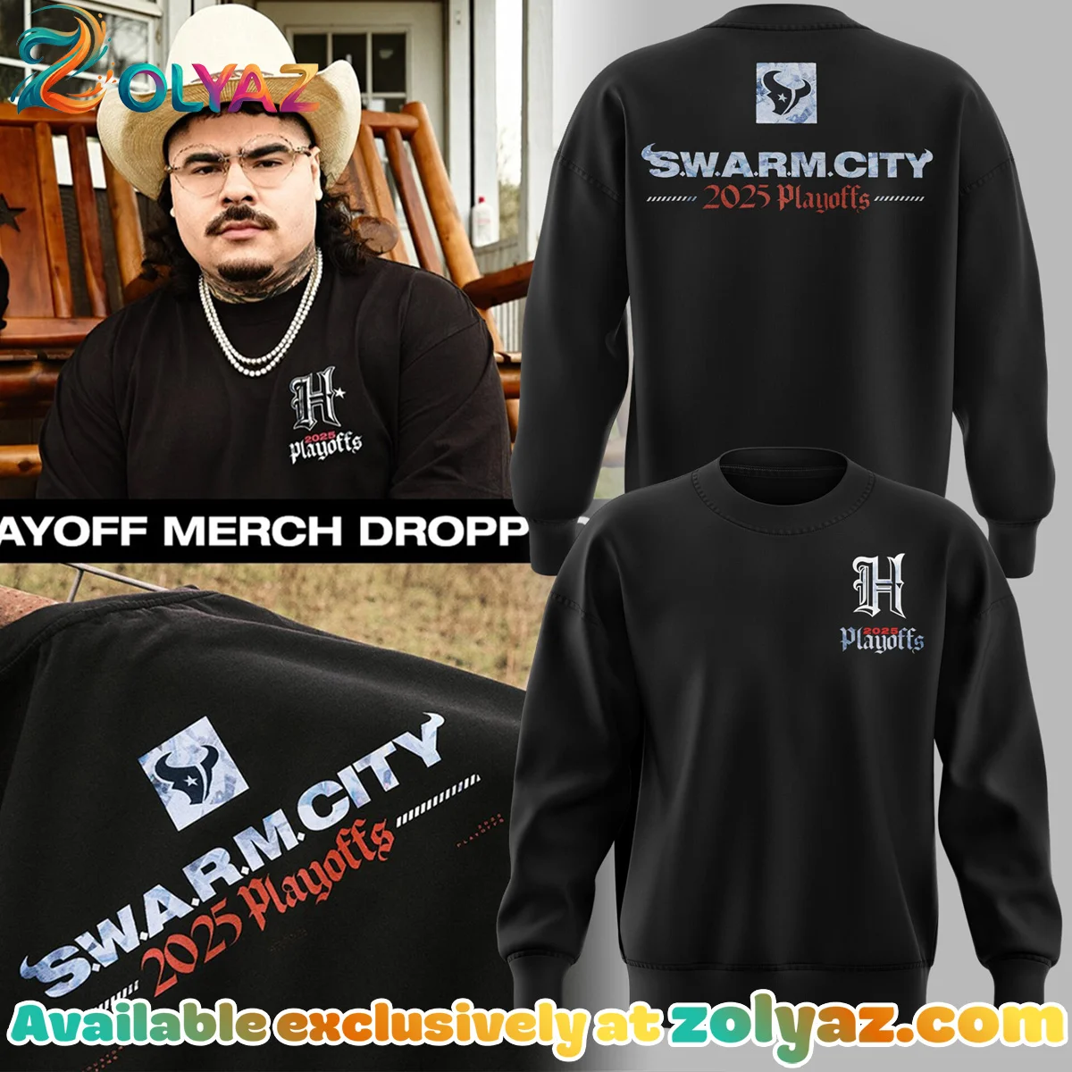 Houston Texans SWARM City Shirt & Hoodie (Design 12)