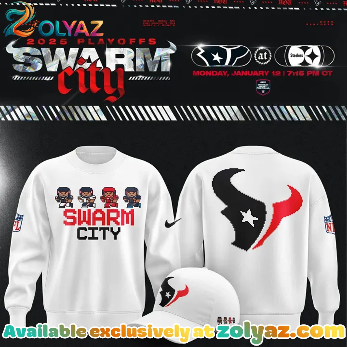 Houston Texans SWARM City T-Shirt & Hoodie (Design 8)