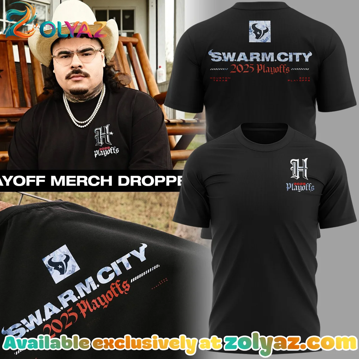 Houston Texans SWARM City T-Shirt & Hoodie - Series 5