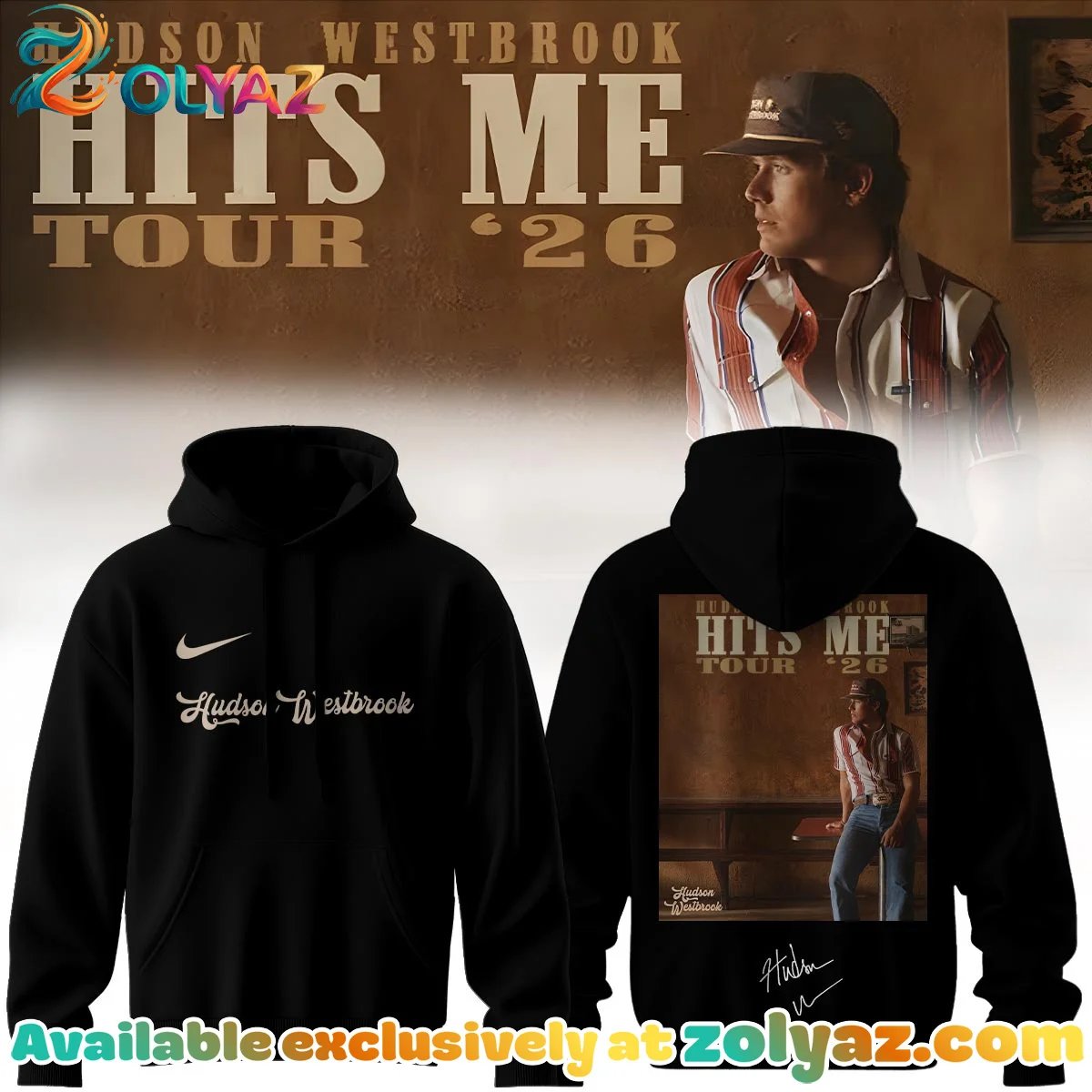 Hudson Westbrook Hits Me Tour Signature T-Shirt & Hoodie (Style 2)