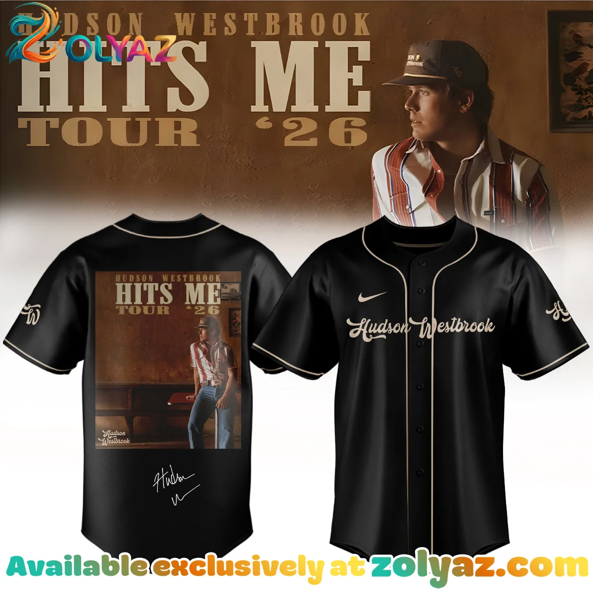 Hudson Westbrook Hits Me Tour Jersey (Style 3)