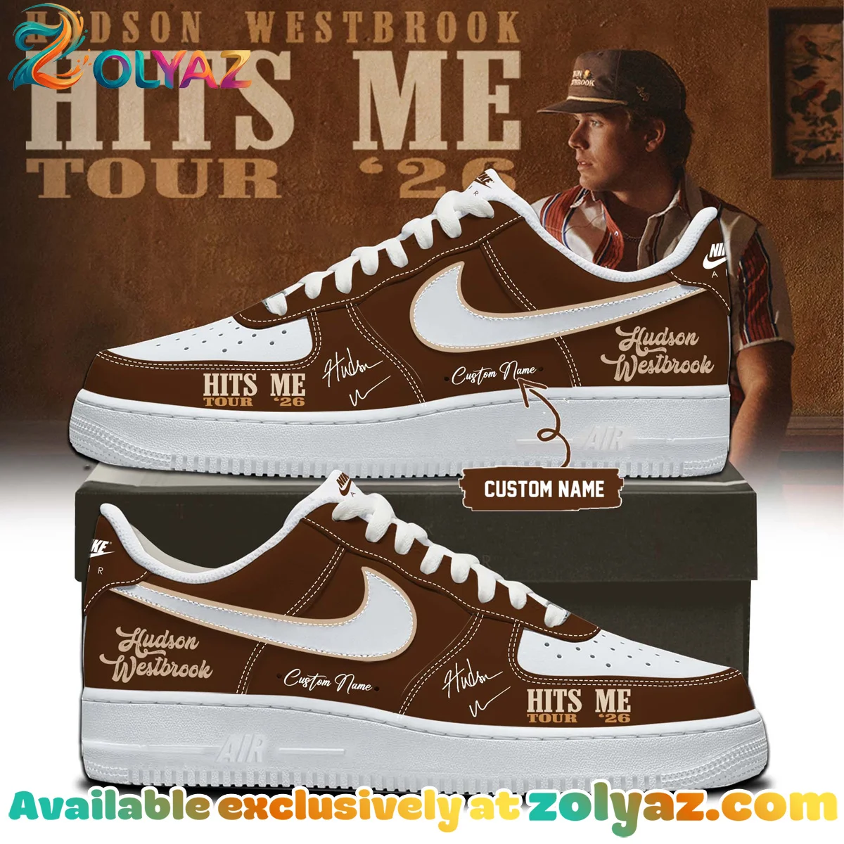 Hudson Westbrook Hits Me Tour Custom Air Force 1 & Jordan 1 Shoes [Batch 16]
